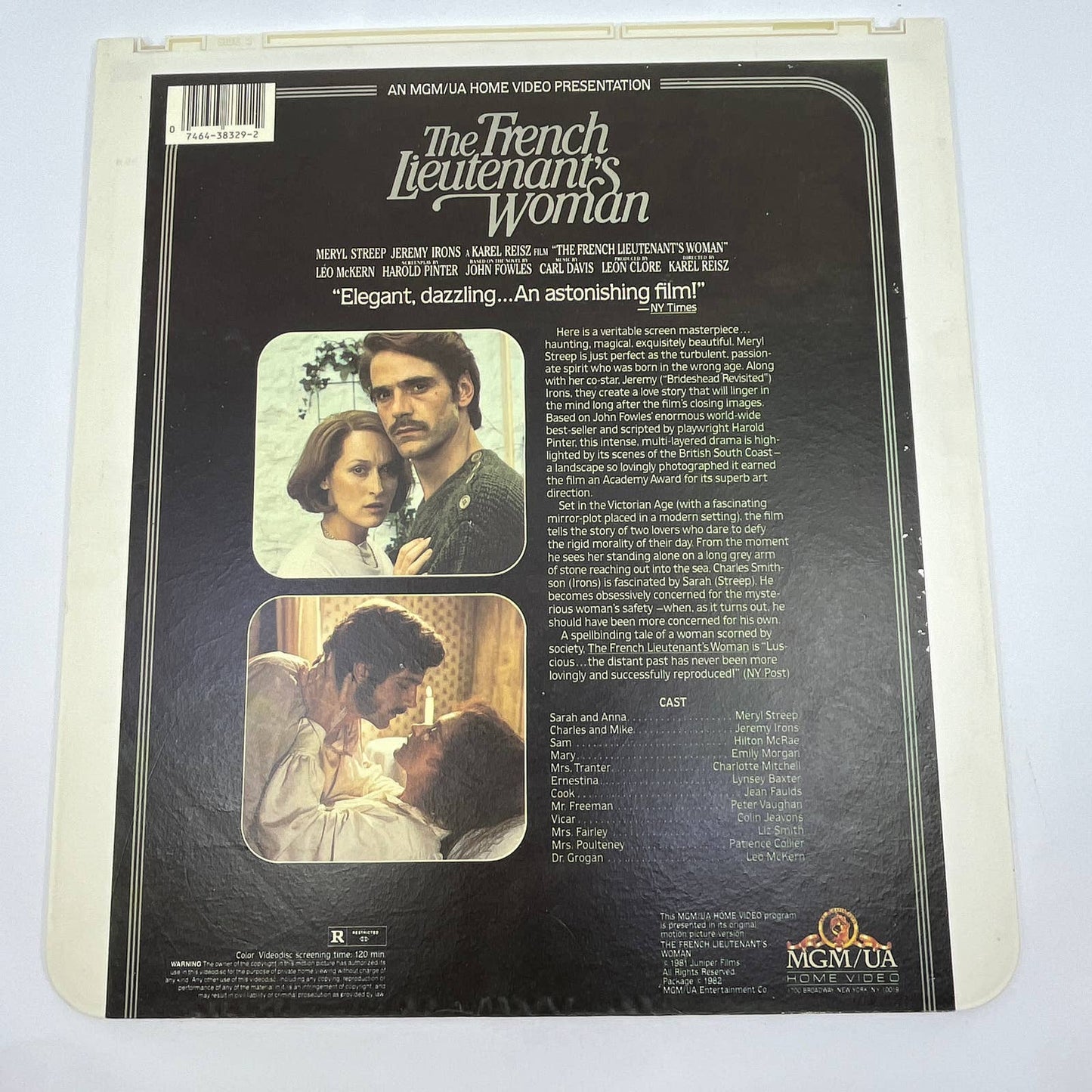 The French Lieutenant's Woman - CED VideoDisc TG2