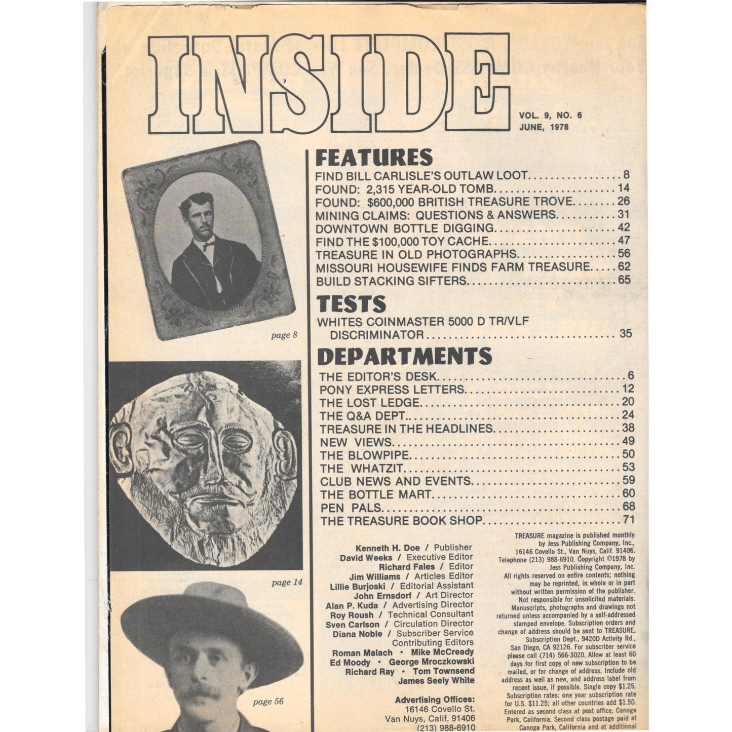 Treasure Magazine - Treasure Hunting Mining Metal Detecting June 1978 M4