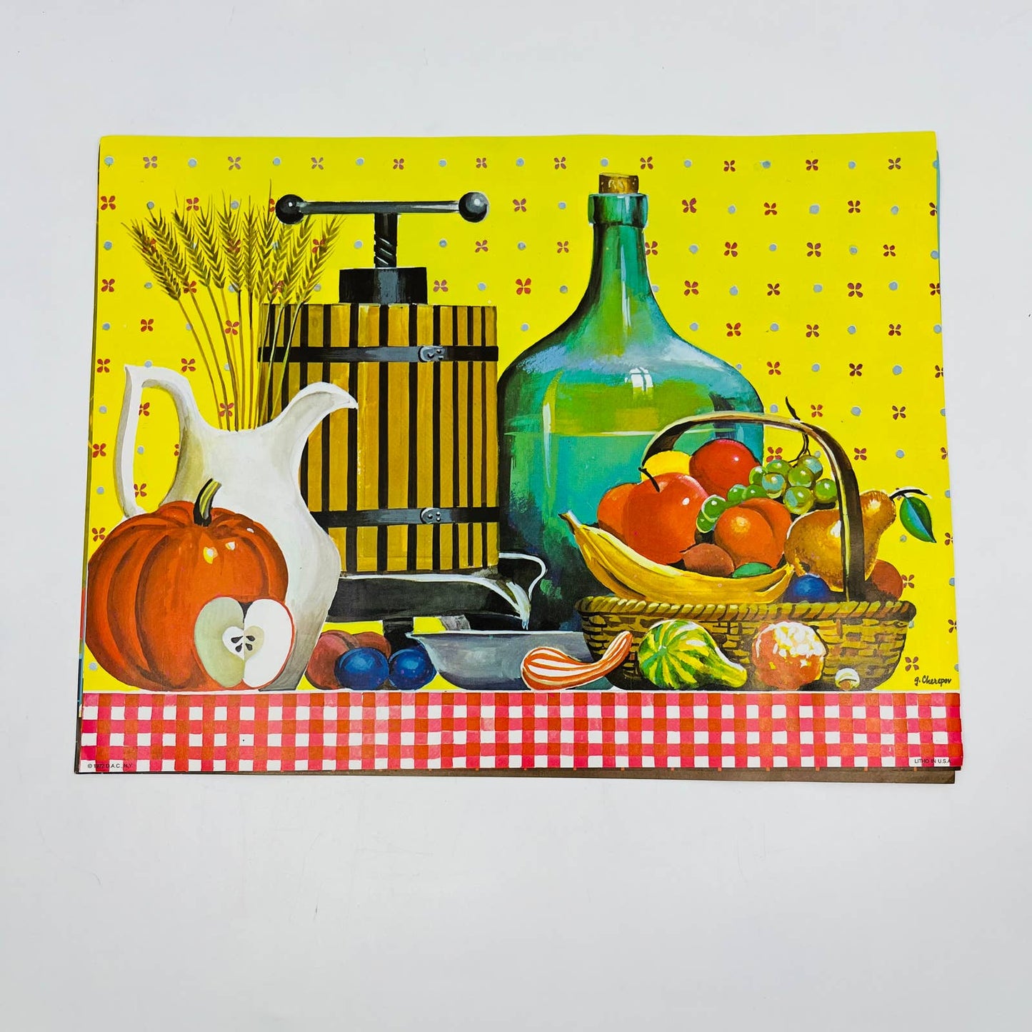 1972 Retro Kitschy George Cherepov Art Prints Set of 4 Donald Art 12 x 9 TD7