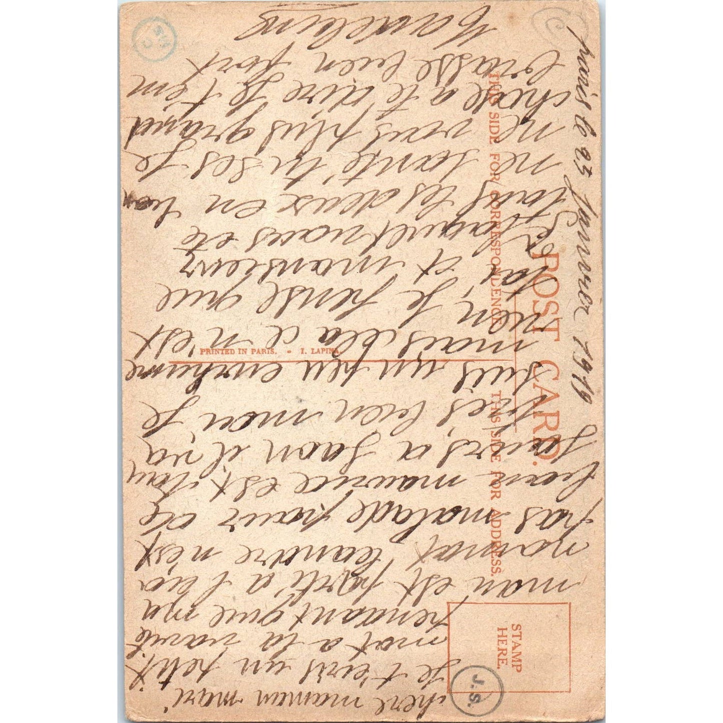 Little Kids Bathing Humor Cartoon Right French Original Postcard TK1-25