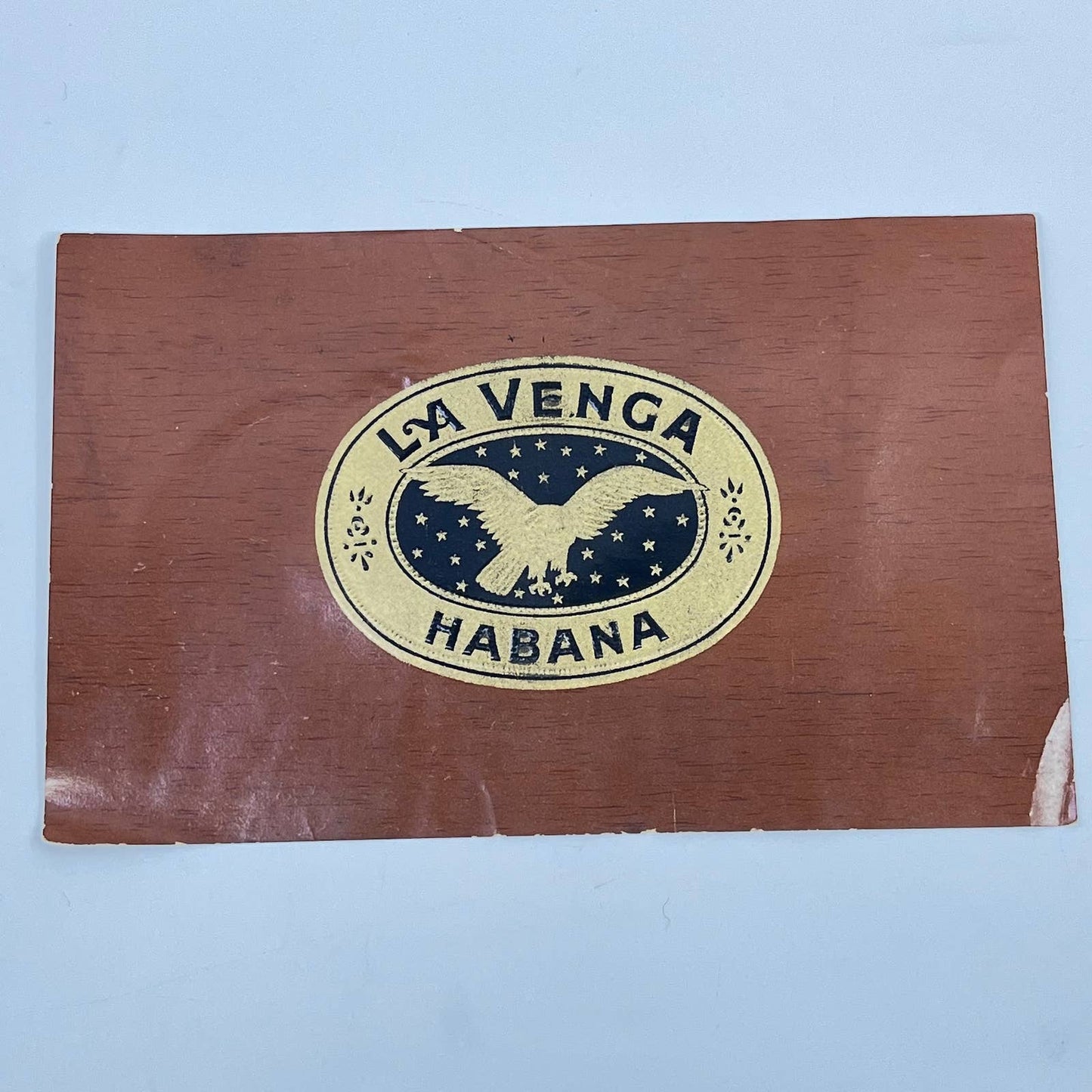 Vintage La Venga Habana Original Cigar Box Tobacco Label 9"x5.5" Litho AA8