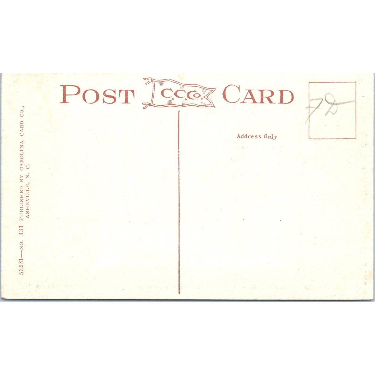 Administration Building USA General Hospital No. 19 Oteen NC Postcard TJ9-P2