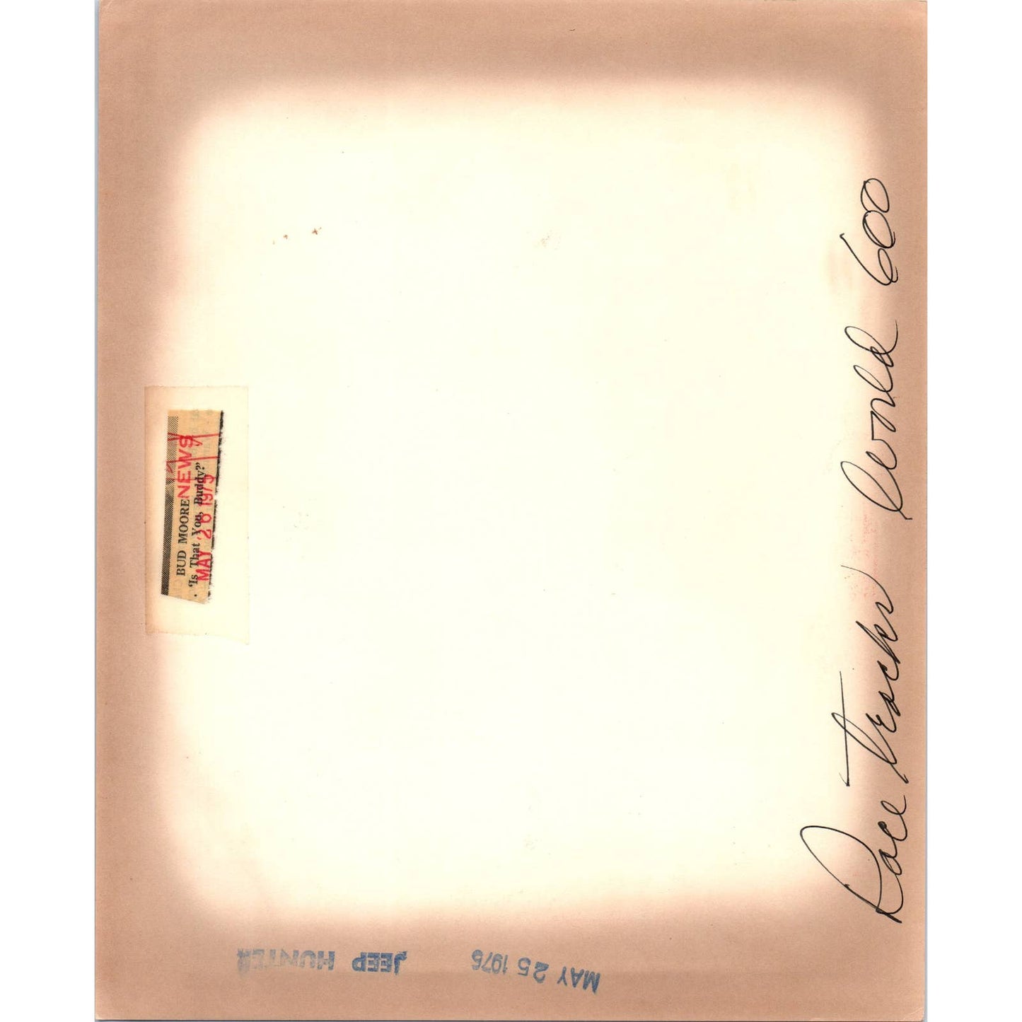 1975 Original Press Photo Bud Moore (NASCAR owner) 8x10" TK2-FP