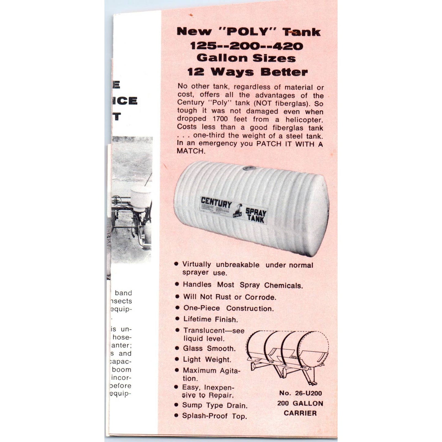 1960s Century Farm Equipment Fold Out Brochure Cedar Rapids IA SE5