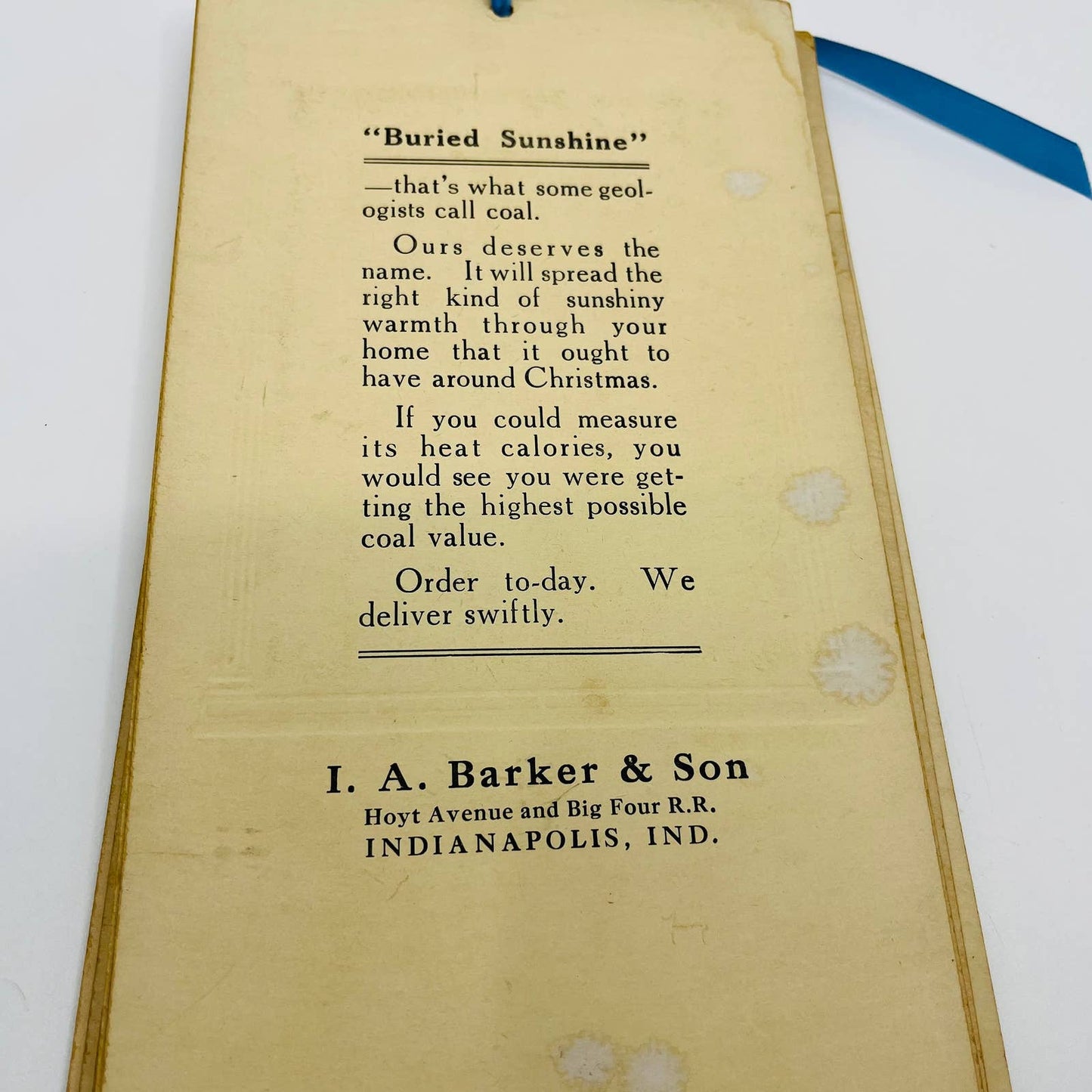 1918 Flip Calendar Revolutionary War IA Barker Indianapolis IN TD5