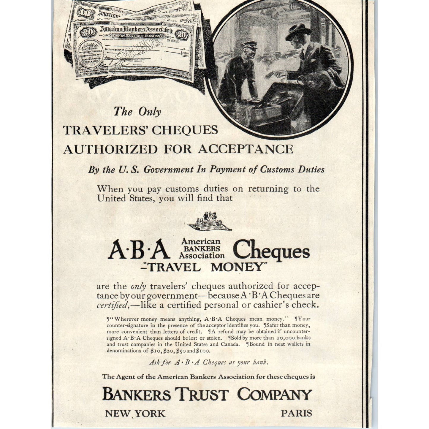 c1920 Harper's Ad - Hudson Navigation Company Steamer Searchlight Route TF6-1