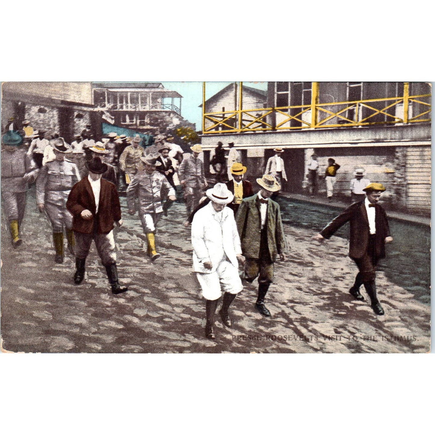 President Theodore Roosevelt Visit to the Isthmus c1905 Original Postcard TK1-26