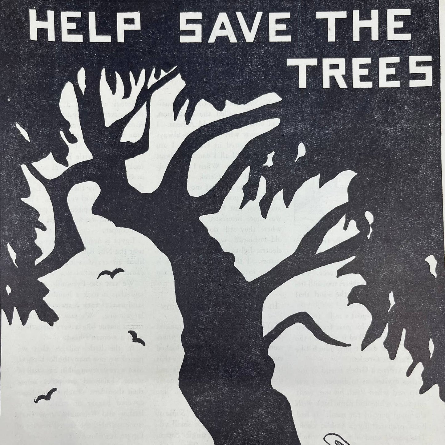 1931 Full Page Art Print HELP SAVE THE TREES Alice Dallman ~10x12 FL5-1