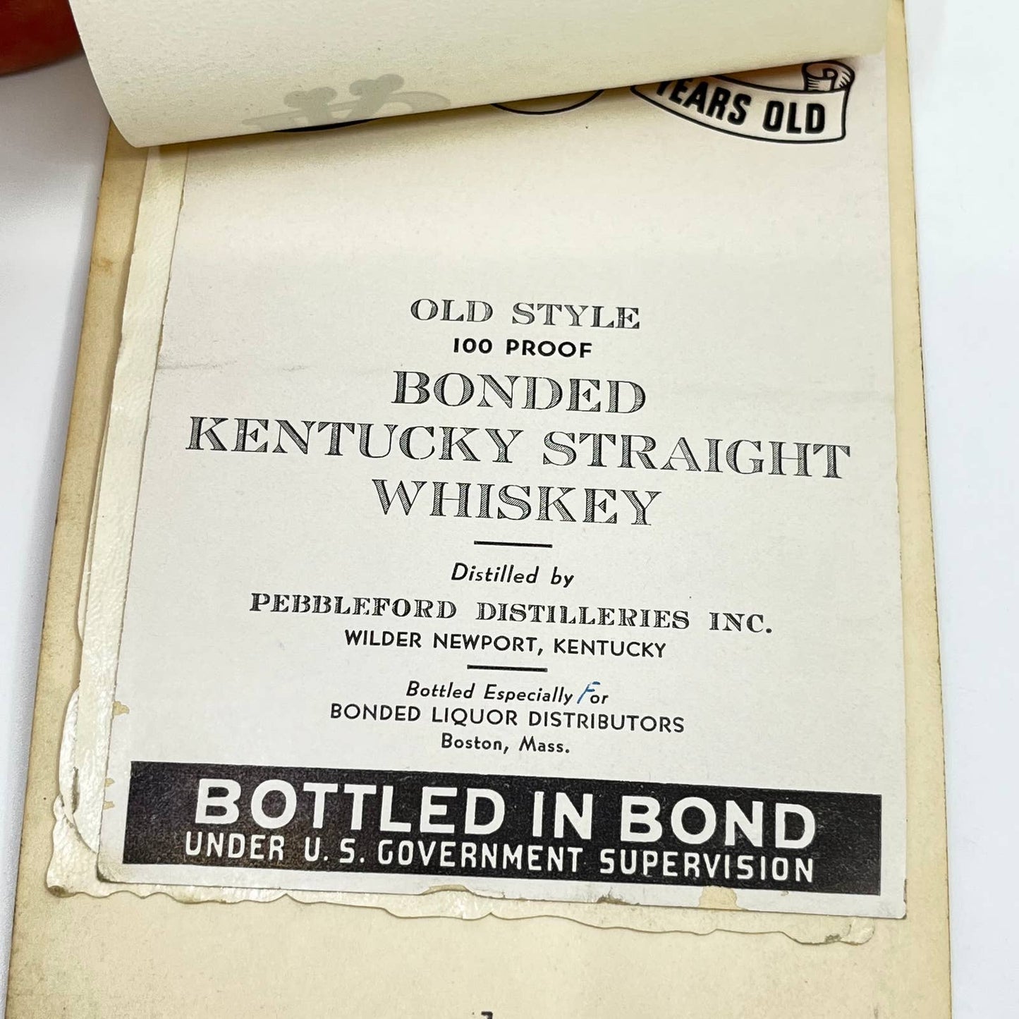 KD Straight Bourbon Whiskey Label Set of 6 Kentucky Distilling Co. Bardstown KY