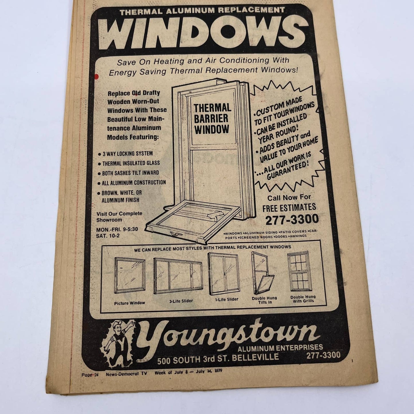 1979 Jul 8 Bellville IL News-Democrat TV Listings Magazine Prime Time Sunday TG6