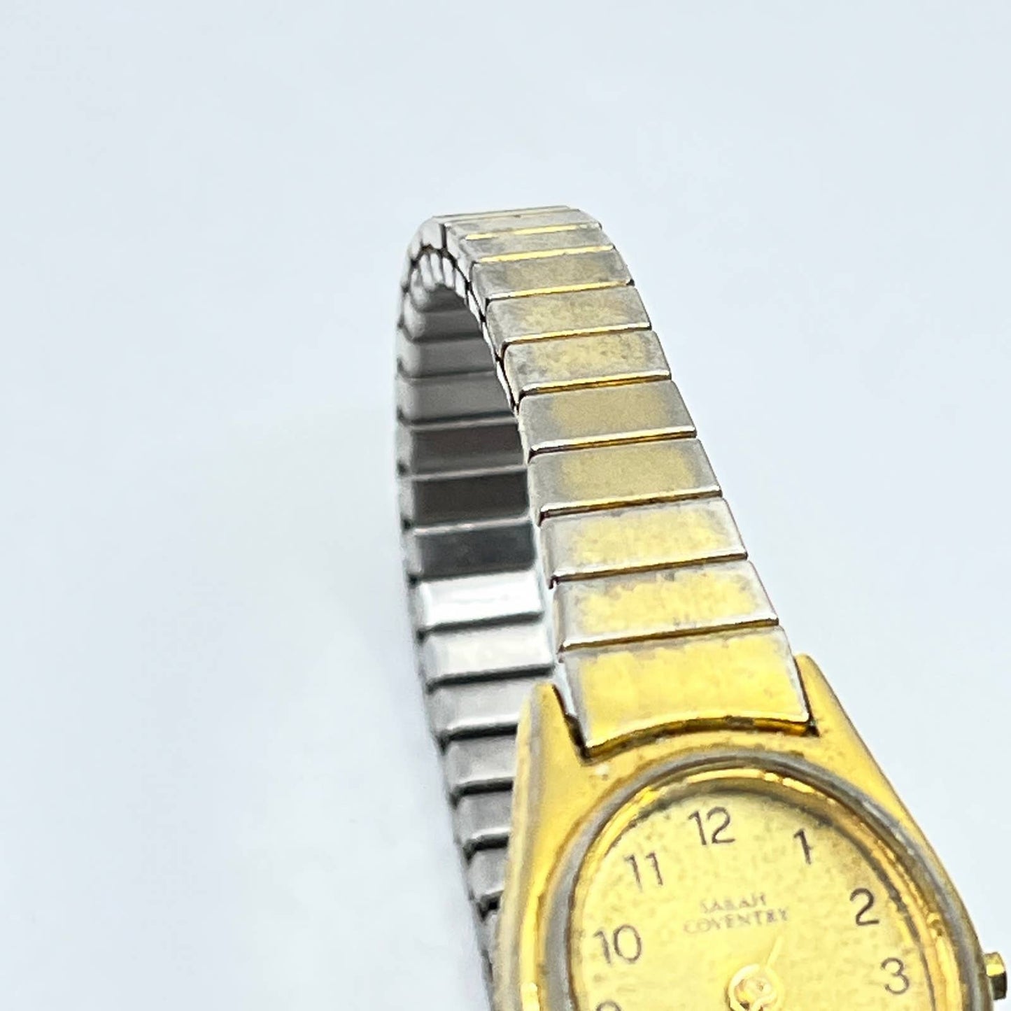 Sarah Coventry Quartz Women's Watch Wristwatch Gold Tone Steel Flex Band SD5