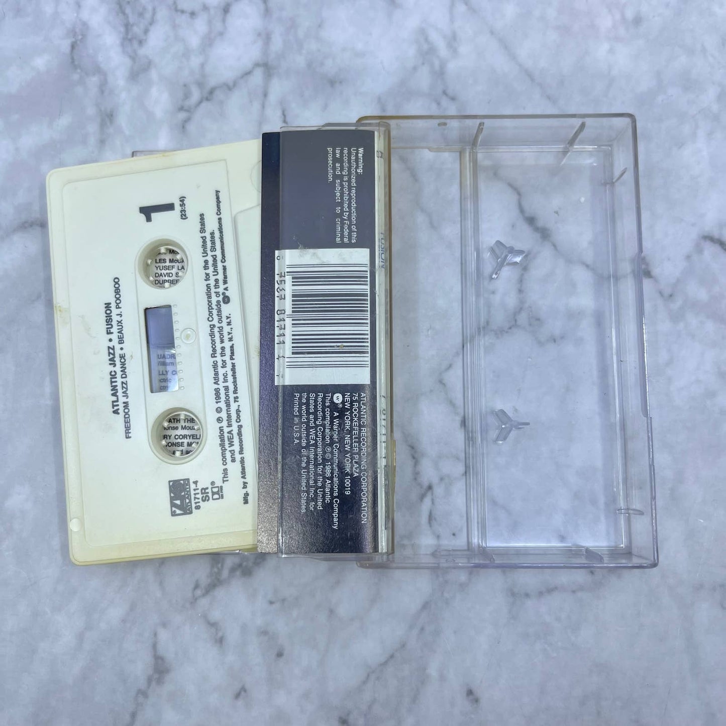 Vintage 1986 Atlantic Jazz - Fusion Cassette Tape TJ2-5