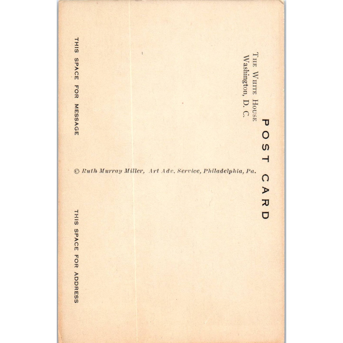 The White House Washington D.C. Original Postcard TK1-P1