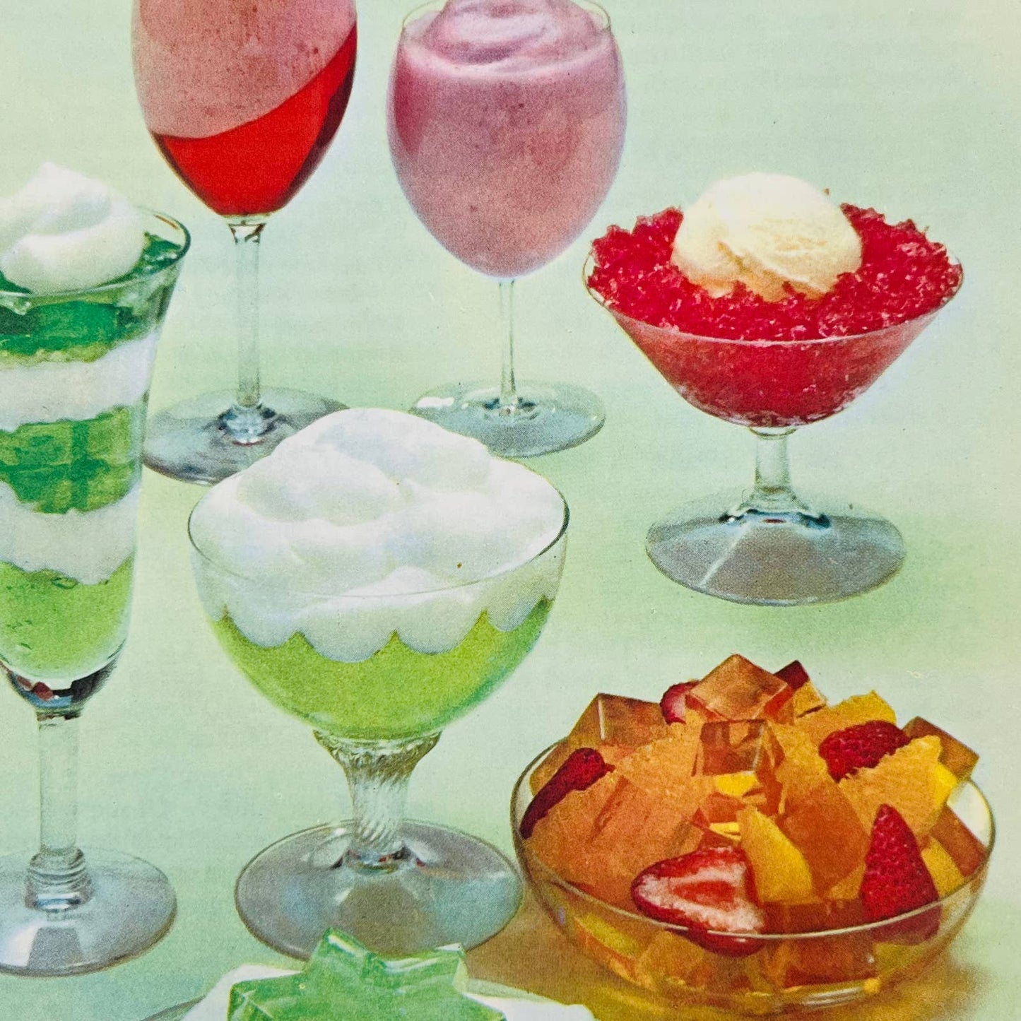 Vintage 60s JOYS OF JELL-O Gelatin Dessert Cookbook Illustrated Recipes TB6