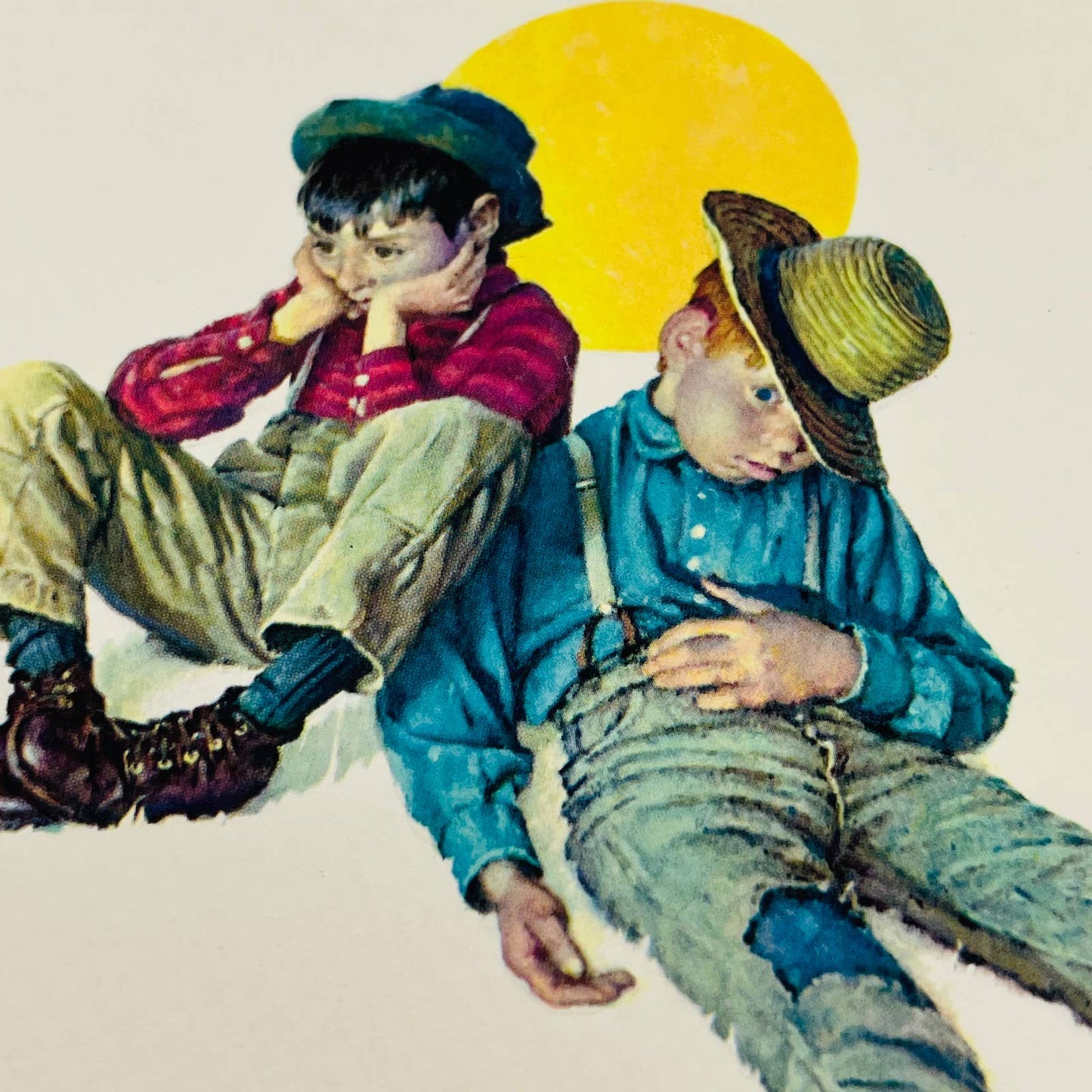 Norman Rockwell - Disastrous Daring Embossed Print 8 x 10 C13