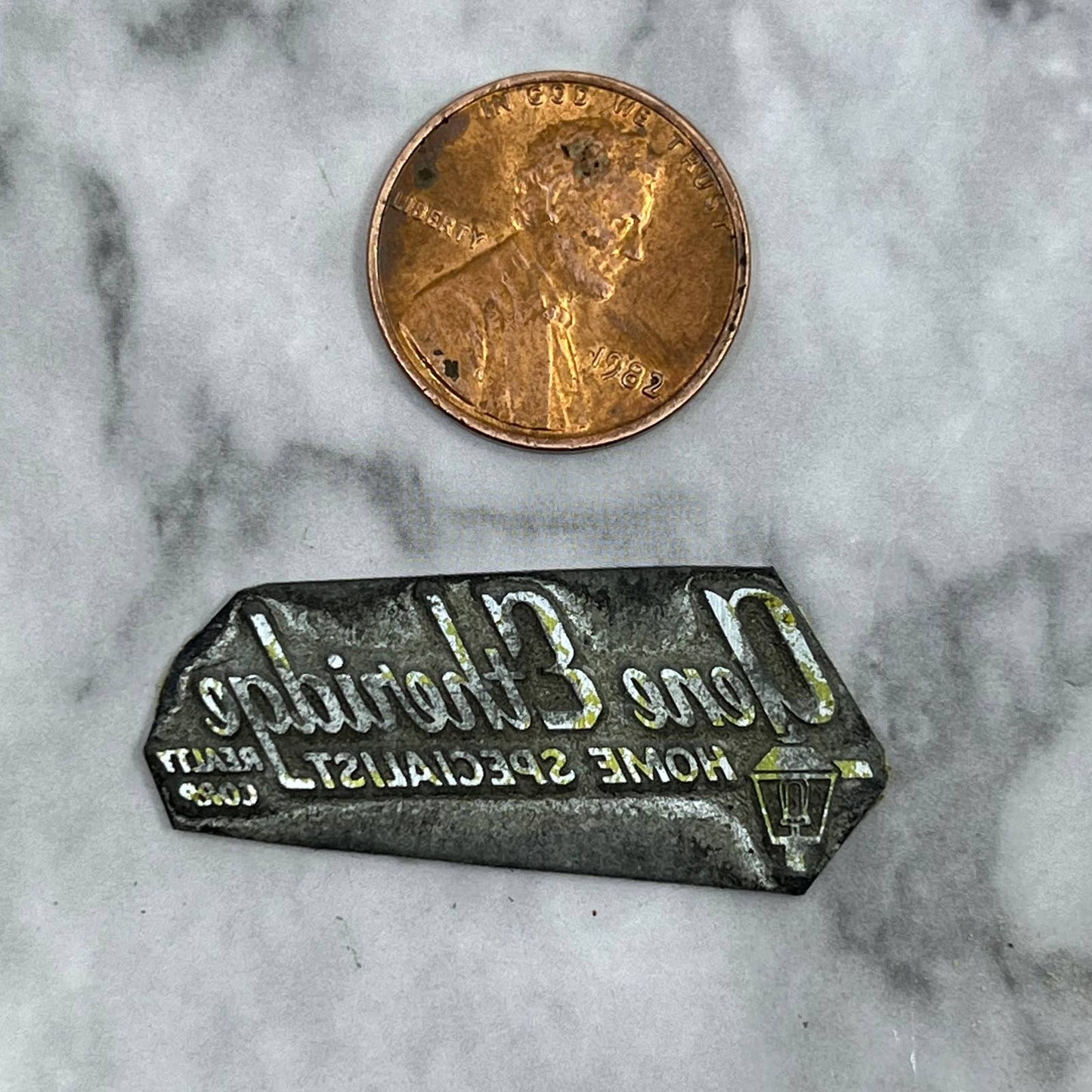 Vintage Printers Block Plate Gene Ethridge Home Specialist Realty TJ512