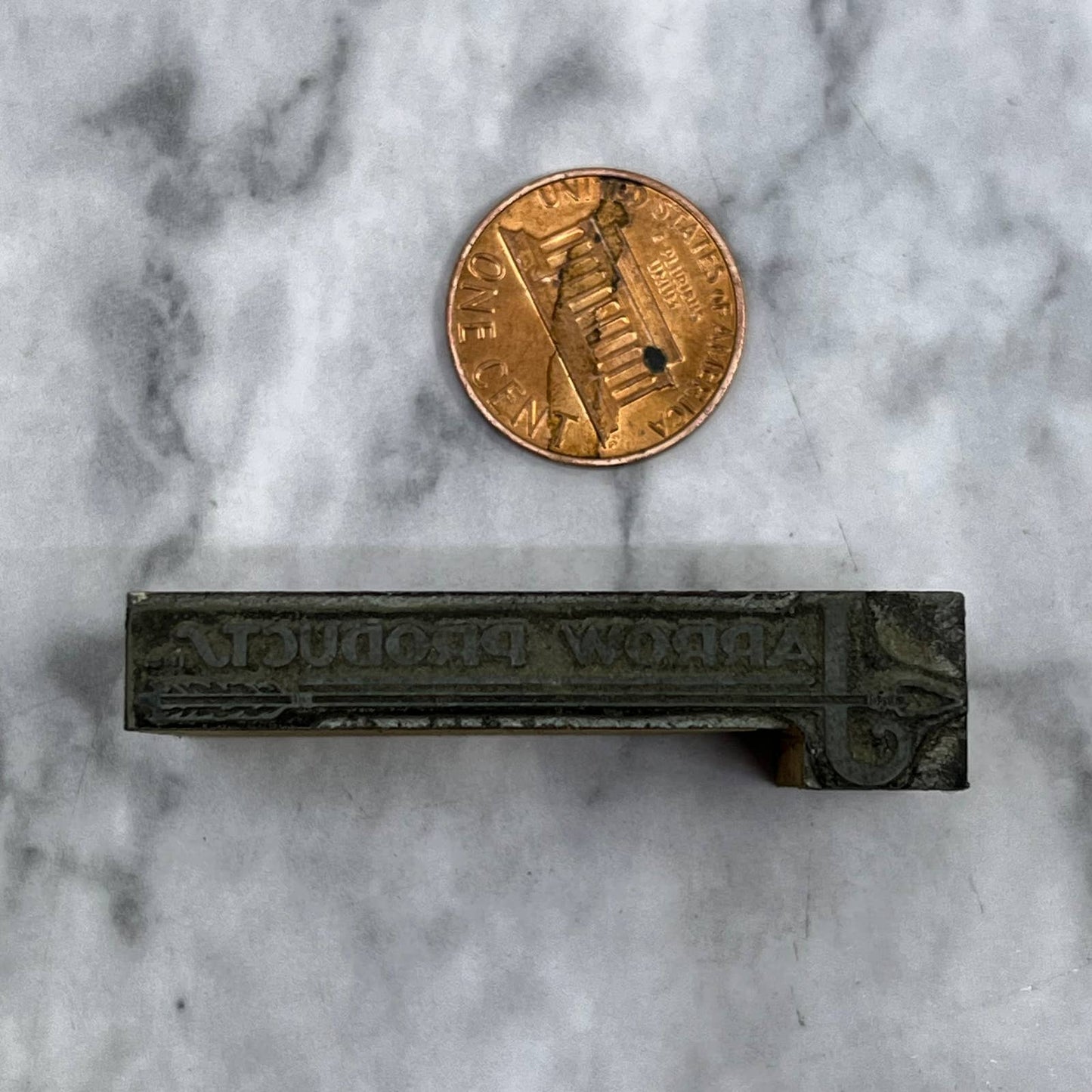 Vintage Printing Letterpress Printers Block Plate Jarrow Products TJ511