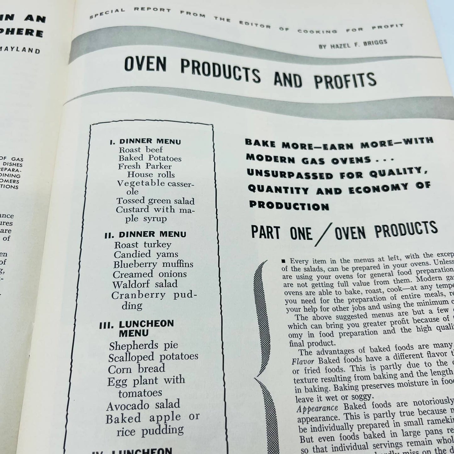 Jan 1958 Cooking For Profit Magazine for Restauranteurs Leone’s New York BA2