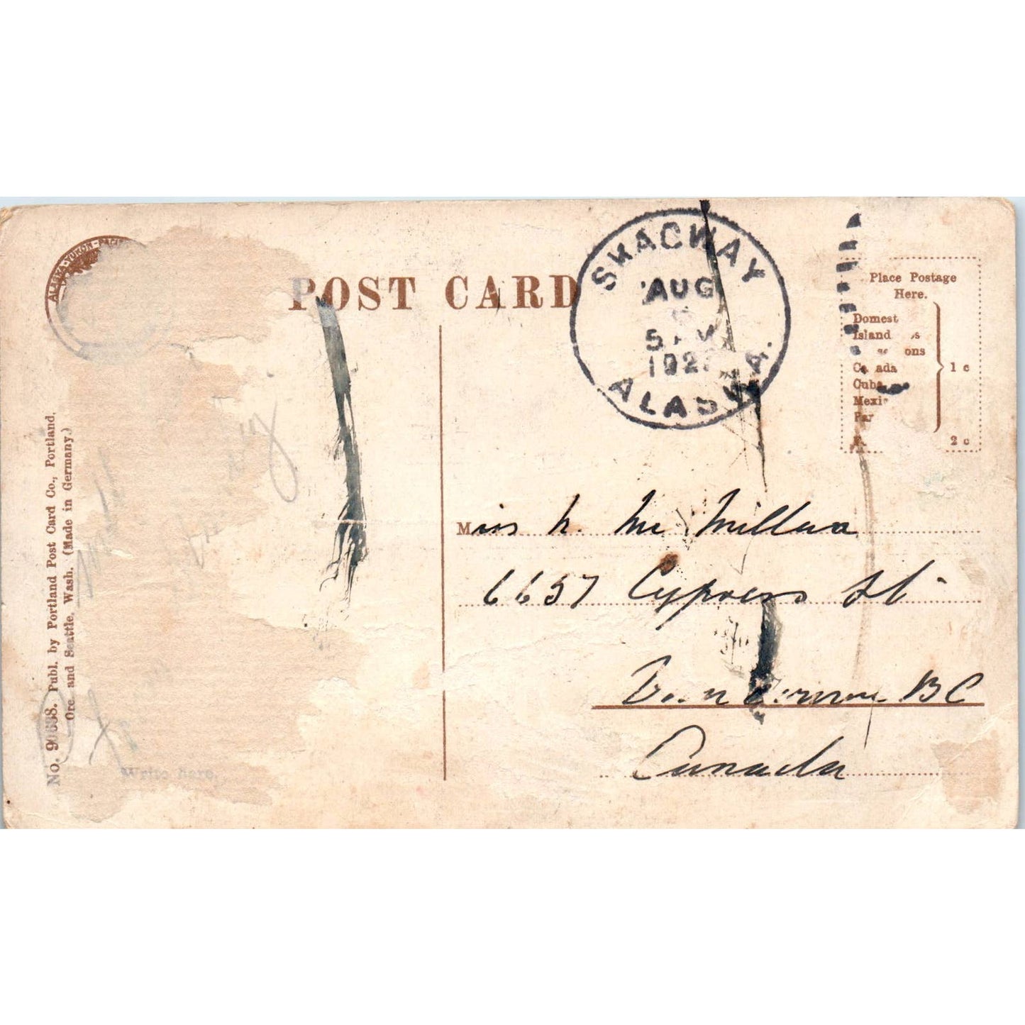 Natives on a Summer Day in the Arctic 1927 Alaska Original Postcard TK1-30