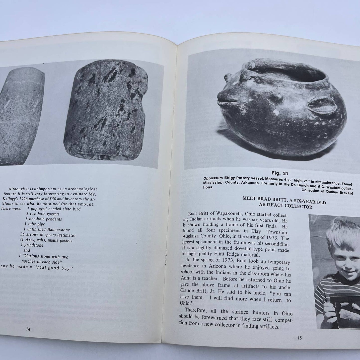 1973 Artifacts Magazine Arrowheads Artifacts Indian Relic Collectors of Ohio TH8