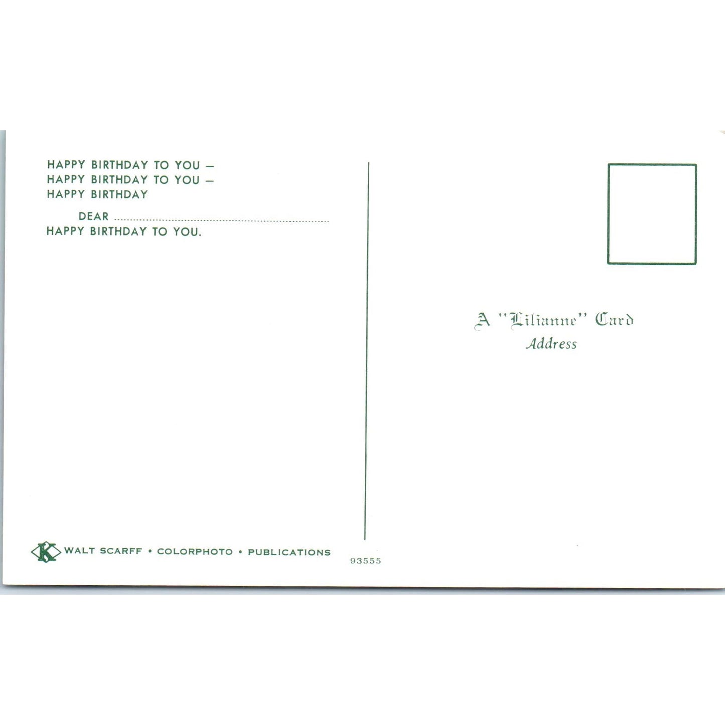 Happy Birthday to You - Dolls Singing - A Lilianne Card Original Postcard PB2