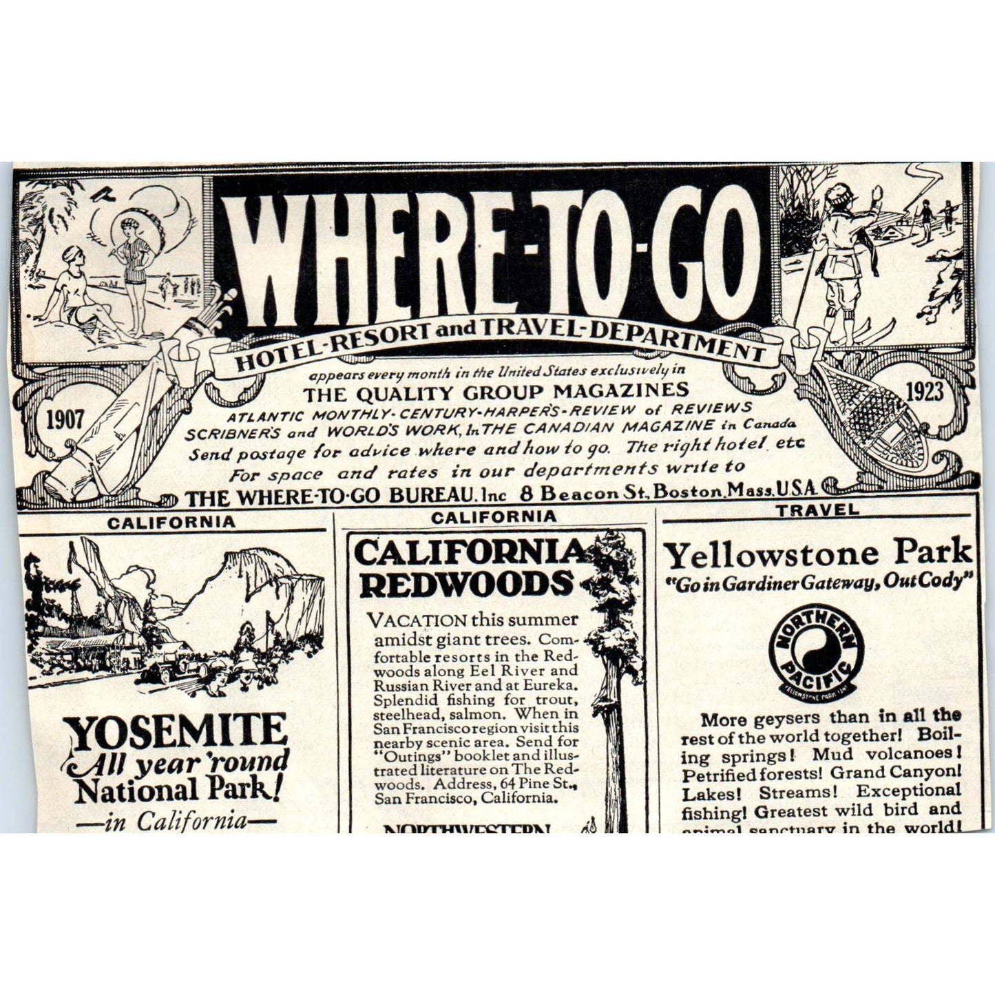 c1920 Harper's Magazine Ad - W.L. Douglas Shoes Brockton Mass EA3