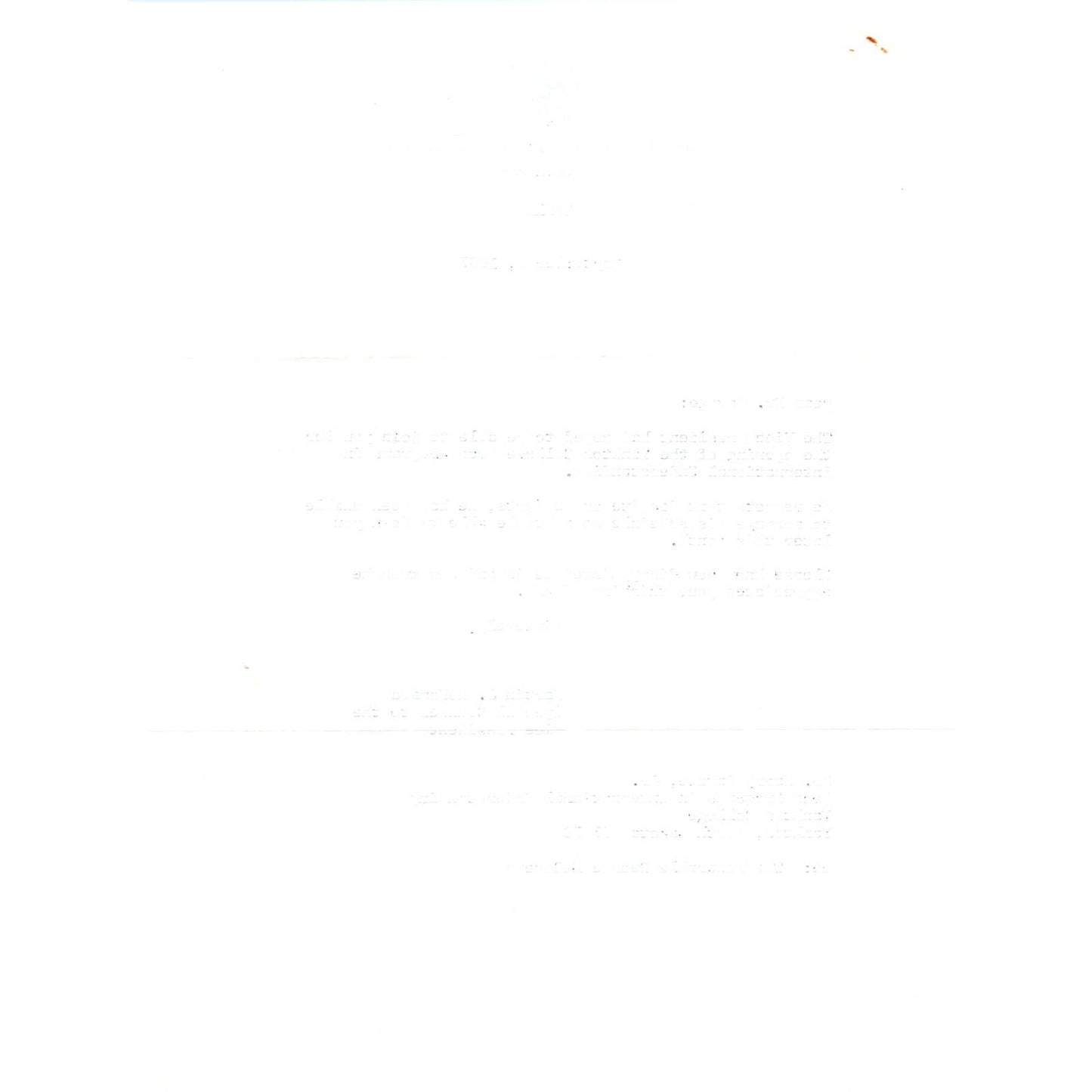 Vice President Official Letterhead Signed Martin J. McNamara Sep 5 1967 TK1-P6