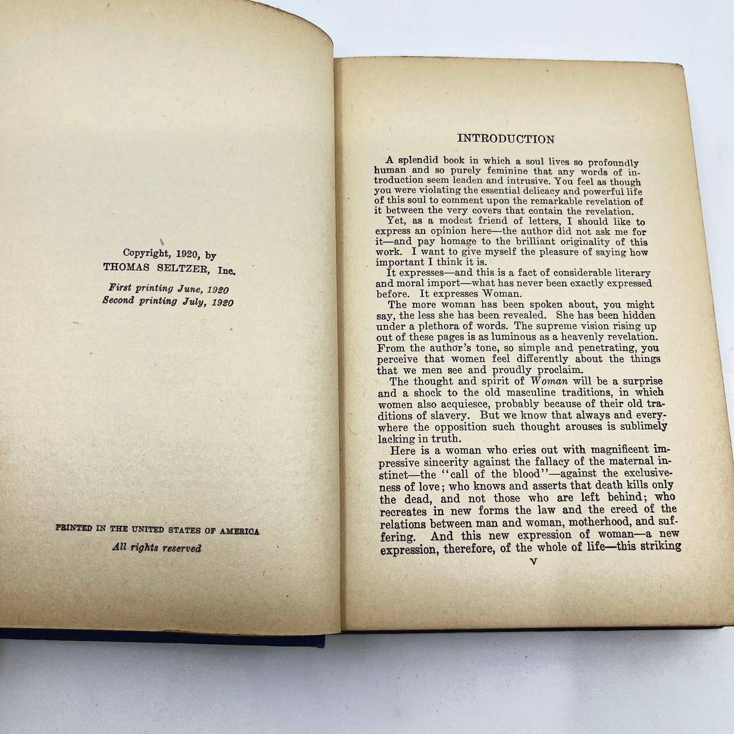 1920 Woman Magdeleine Marx Hardcover Thomas Seltzer TF2