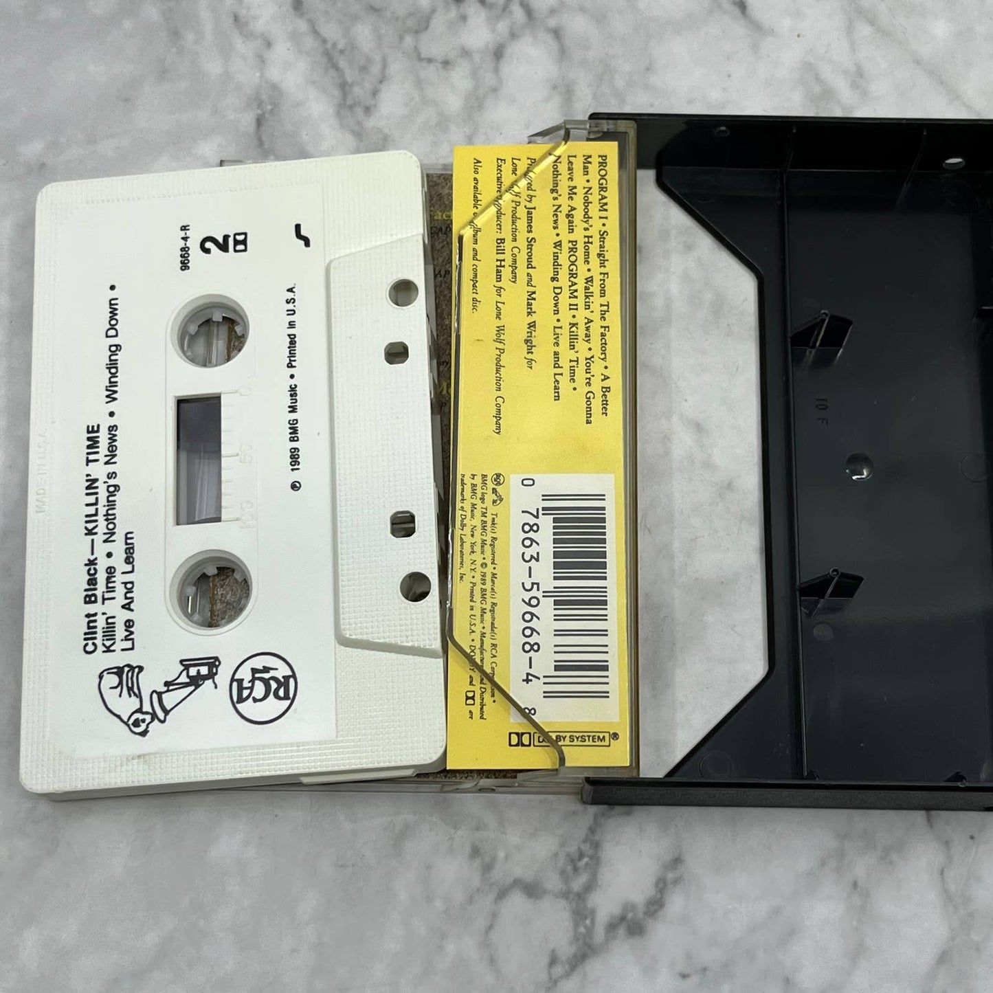 Clint Black - Killin' Time RCA Records 1989 Country Cassette Tape TB7-19