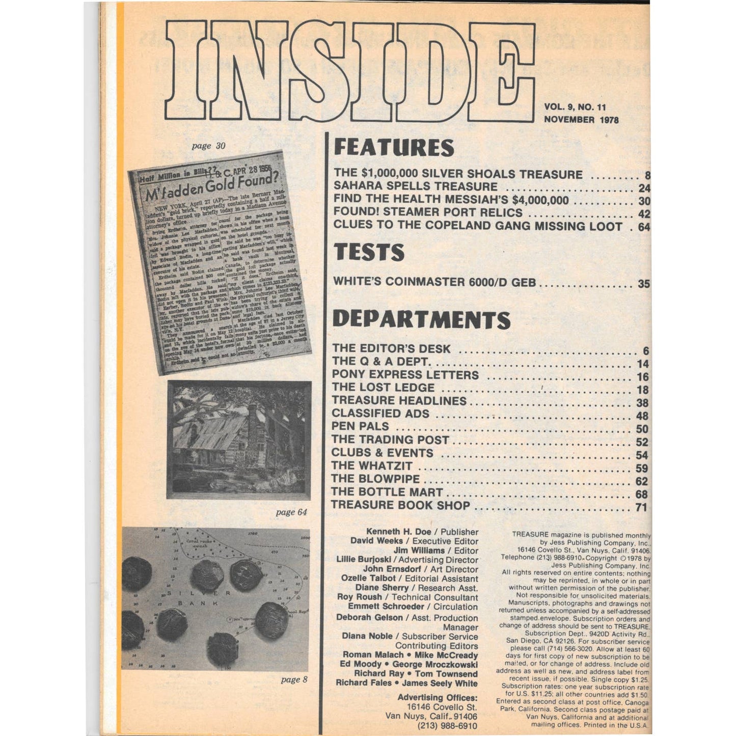 Treasure Magazine - Treasure Hunting Metal Detecting Nov 1978 M4