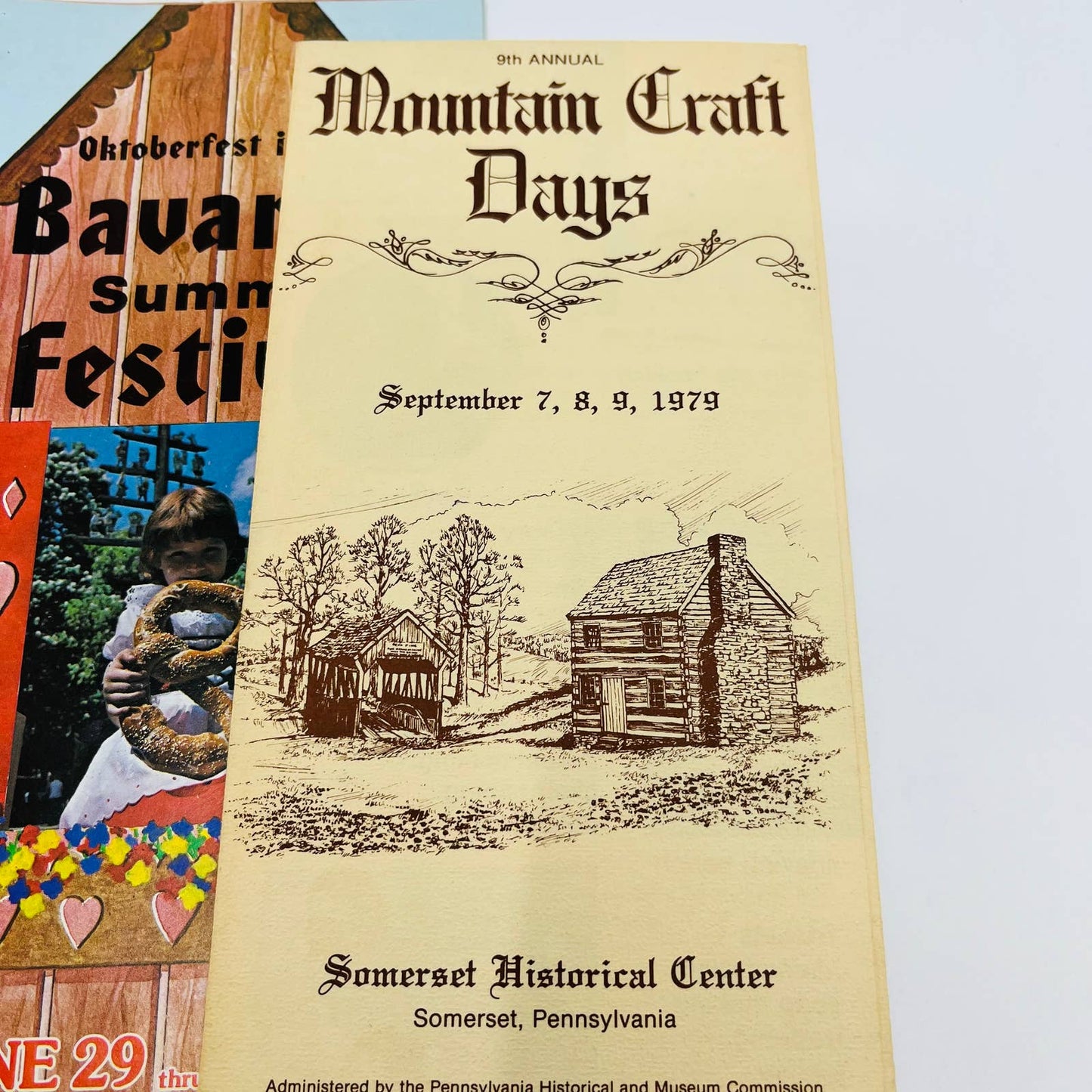 1970s Lot of 6 Pennsylvania Tourist Festival Brochures Flyers SC1