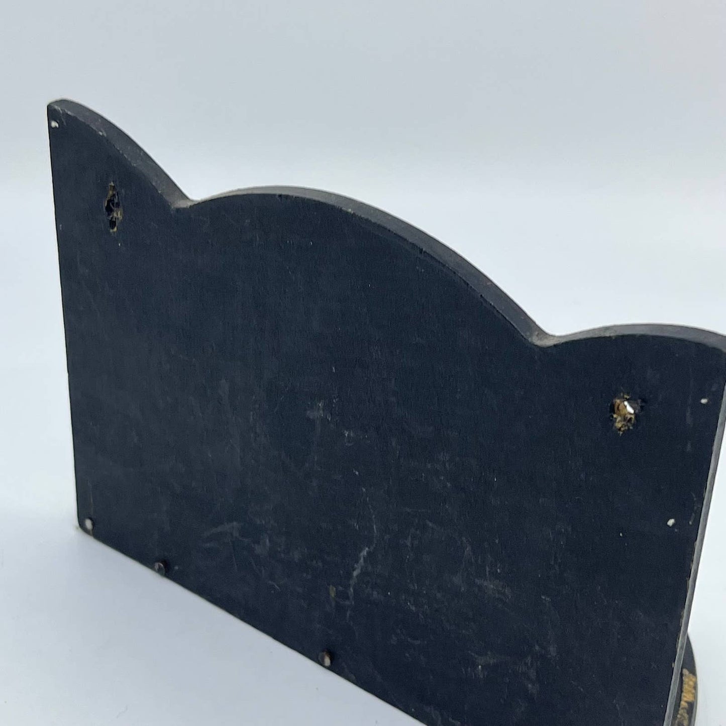 1950s MCM Folk Art and Painted Rooster Wood Wall Mount Spice Rack TH8