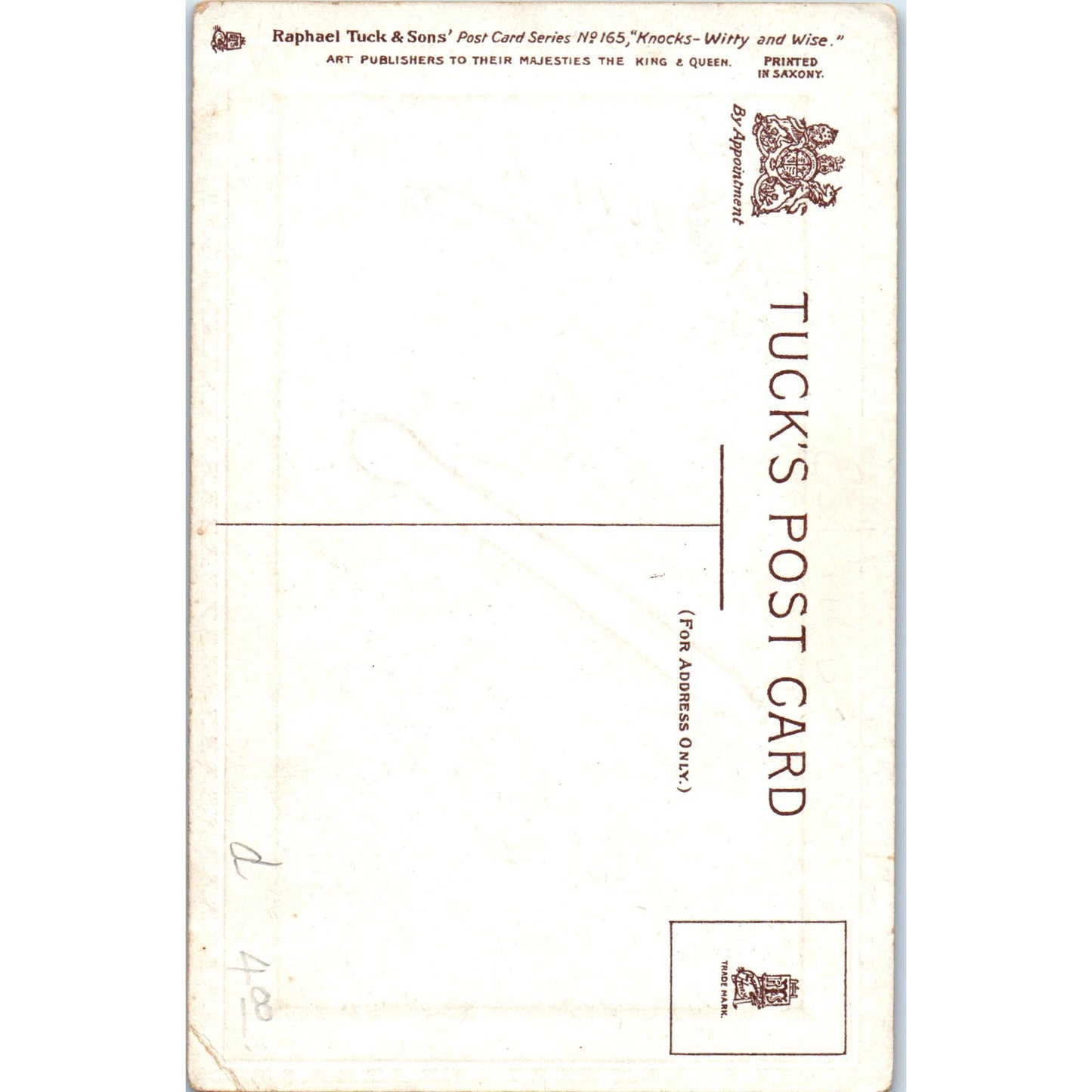 Don't Admit You've Met Your Match Raphael Tuck Original Postcard P2-10