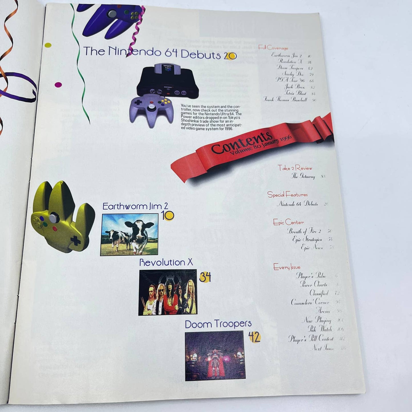 Nintendo Power Volume 80 Bonus Issue N64 Debut TE9