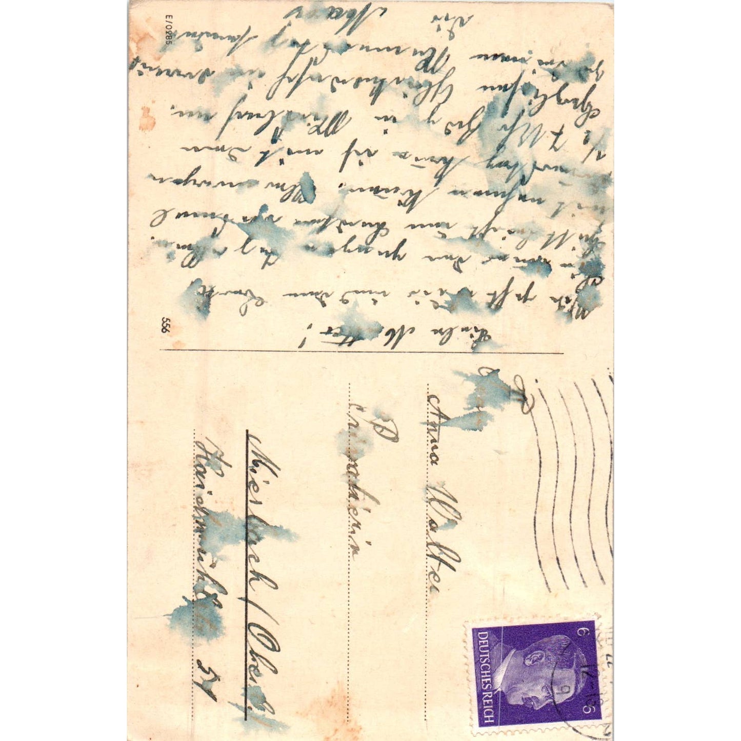 German Birthday Greeting Babies Cherubs in Tree Original Postcard TK1-P18