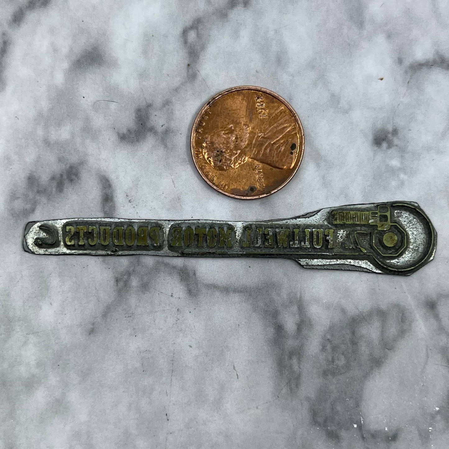 Vintage Printing Letterpress Printers Block Plate The Fullwell Motor Co TJ514