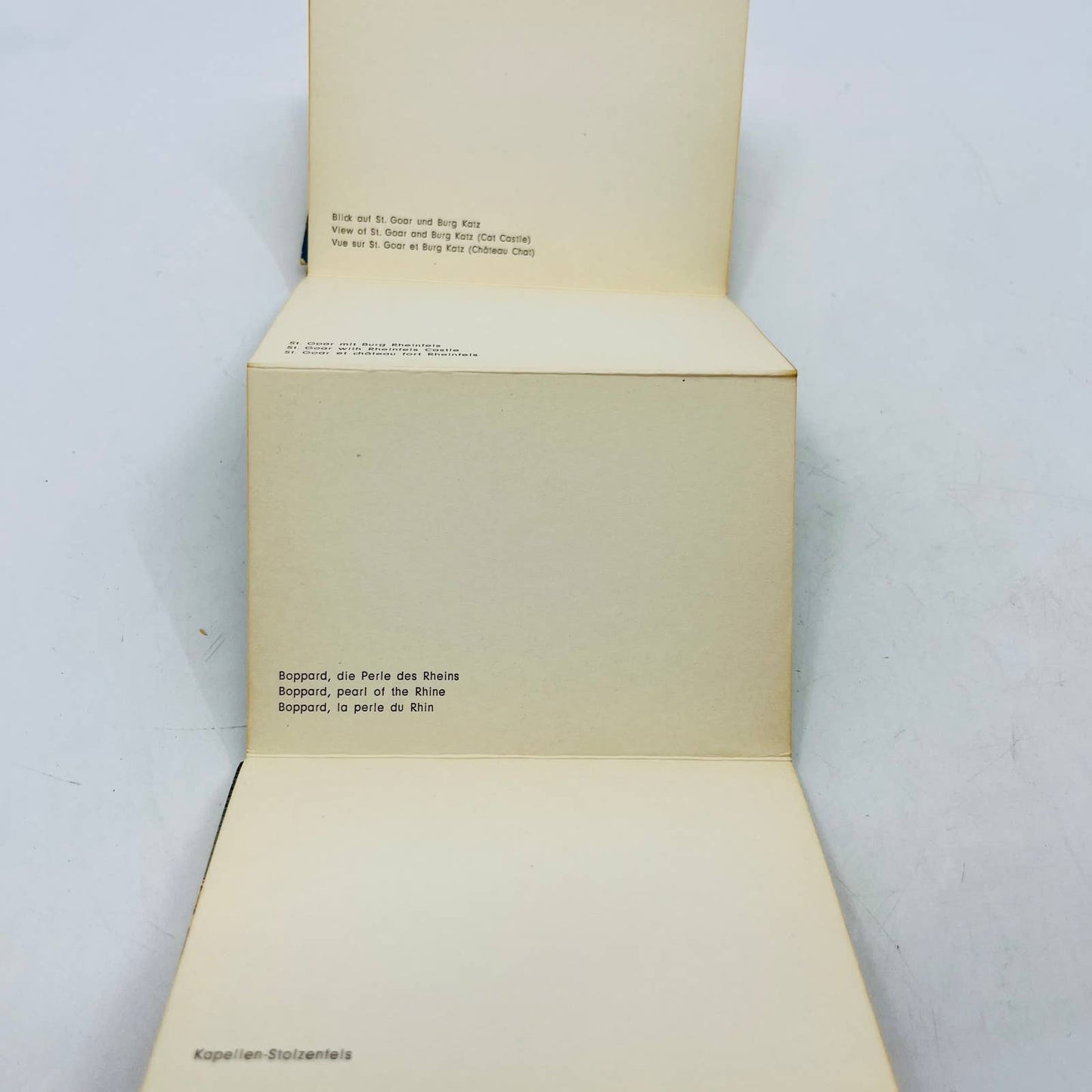 1960s Der Rhein Von Mainz Bis Köln Germany Mini Photo Souvenir Booklet EA1