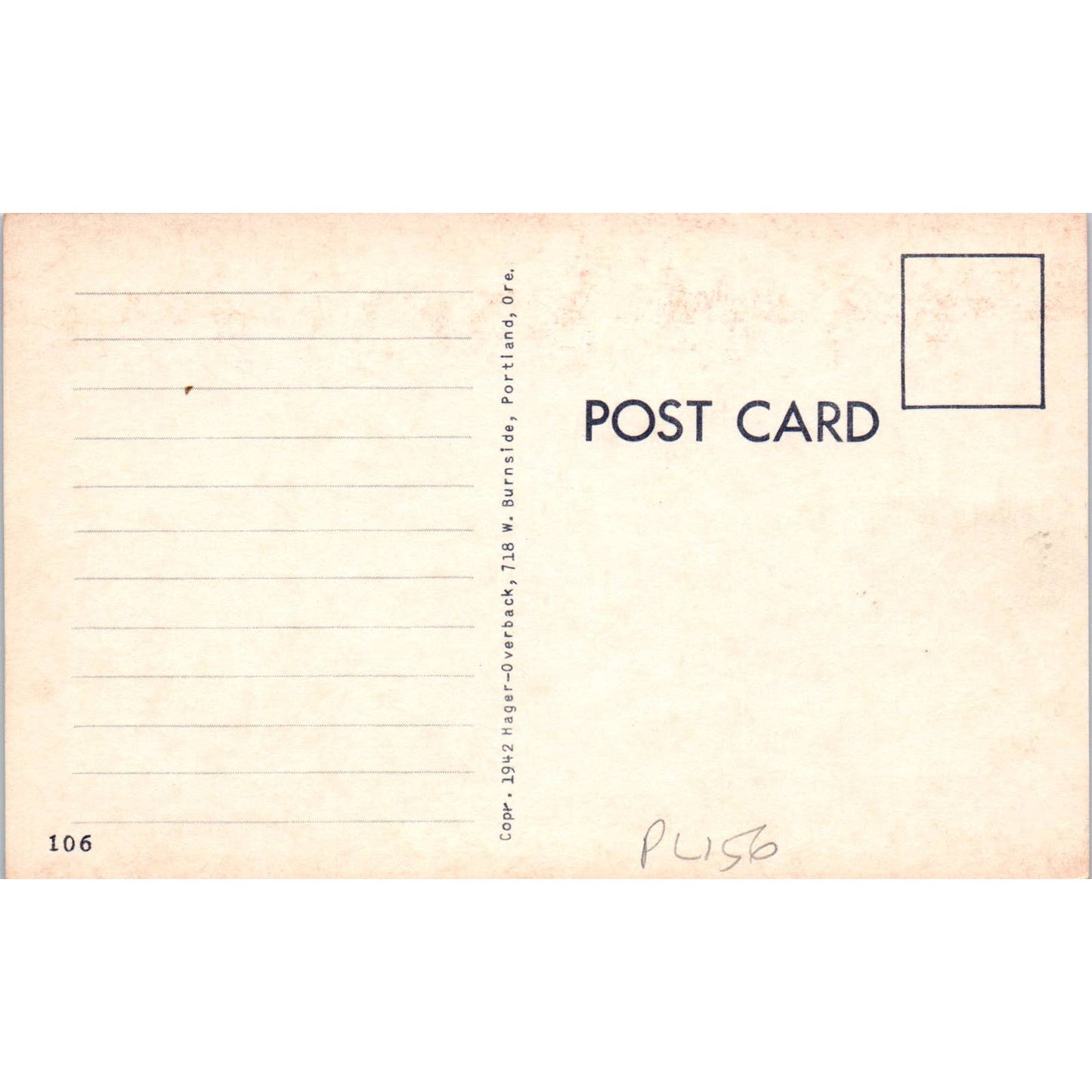 WW2 Too Good To Be True! Army Life No.106 Hager-Overback Comic Postcard TK1-26