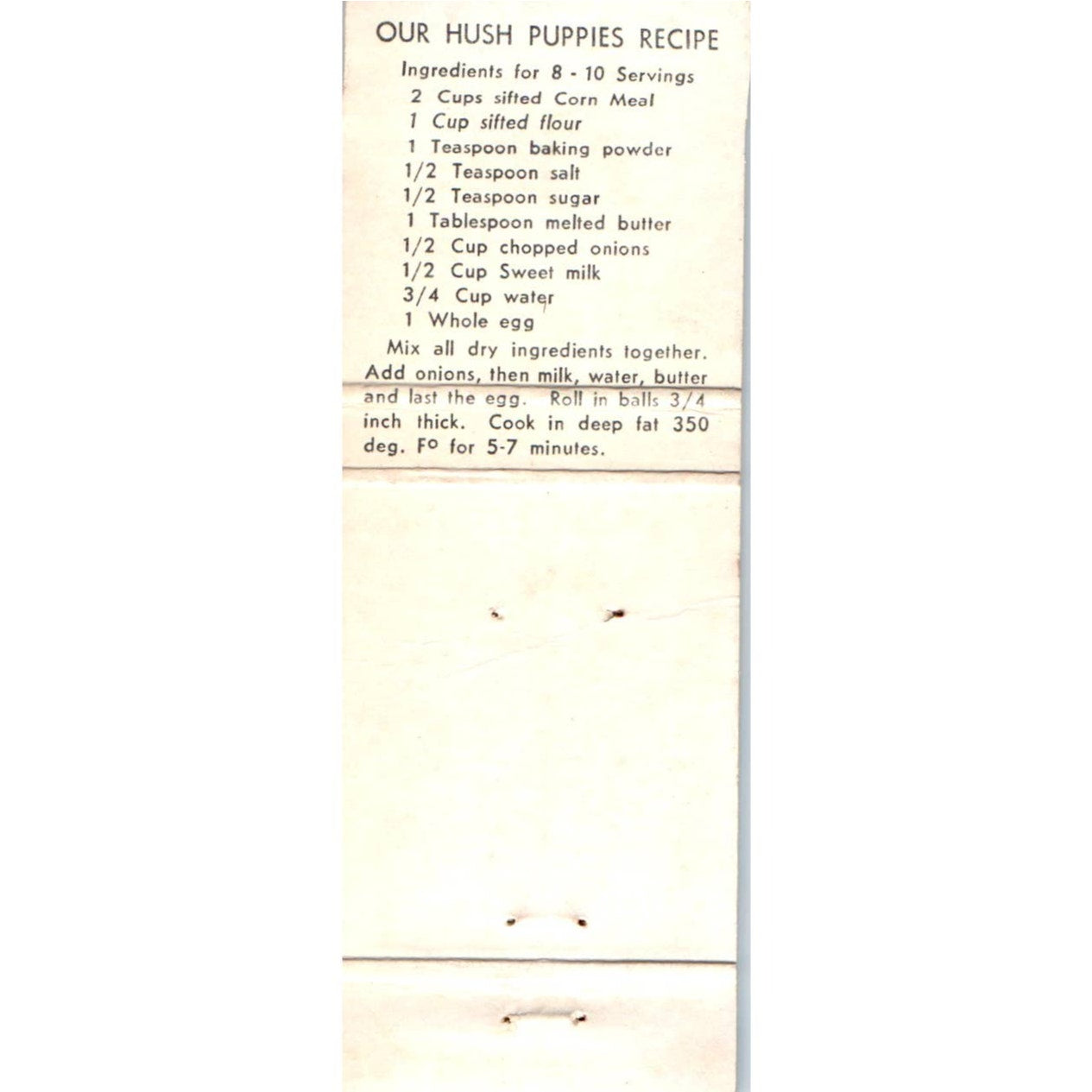 The Deck Restaurant Brunswick Georgia Advertising Matchbook Cover MM9-8