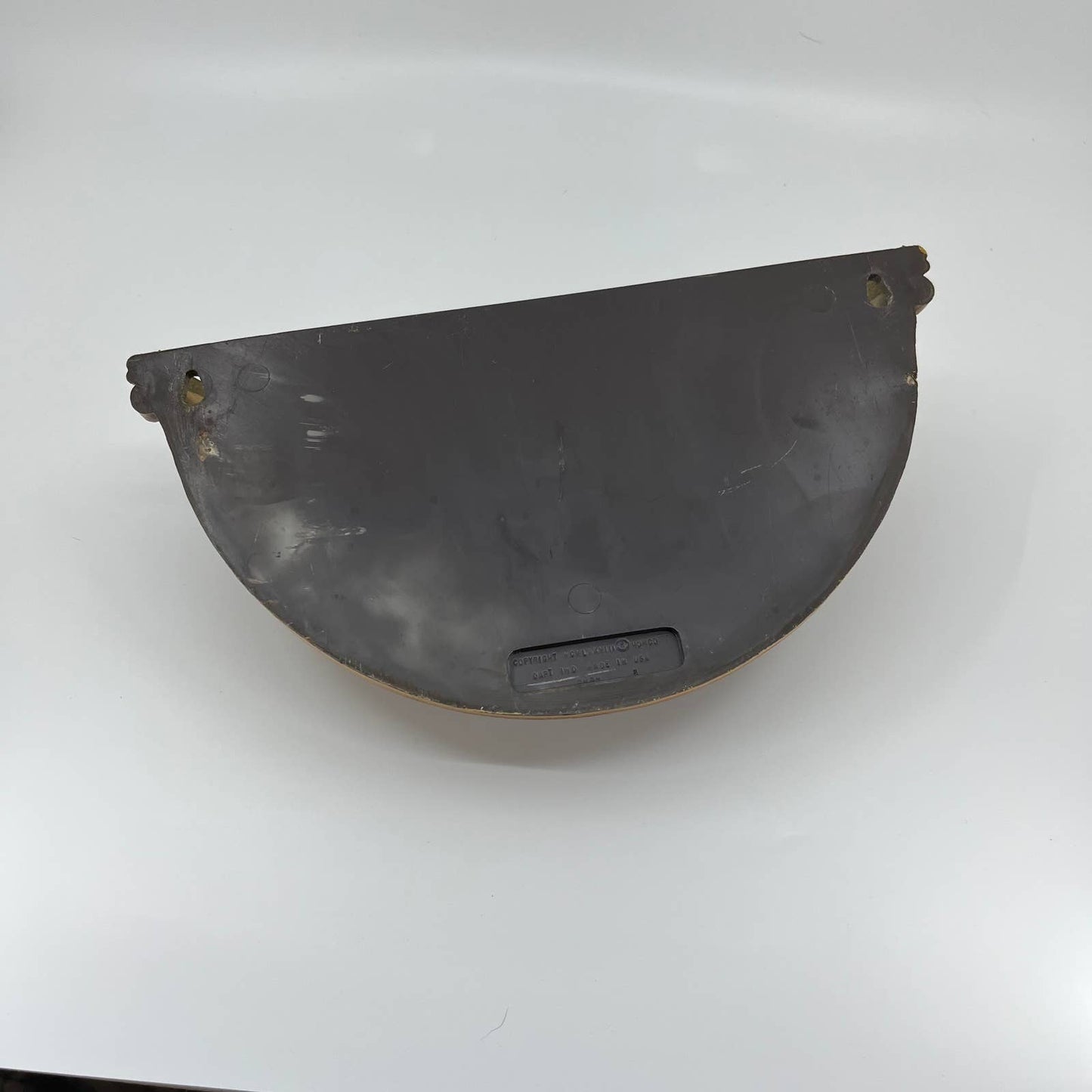 Vintage 1978 Boho Homco Faux Bamboo Rattan Wicker Wall Basket 10” TB3