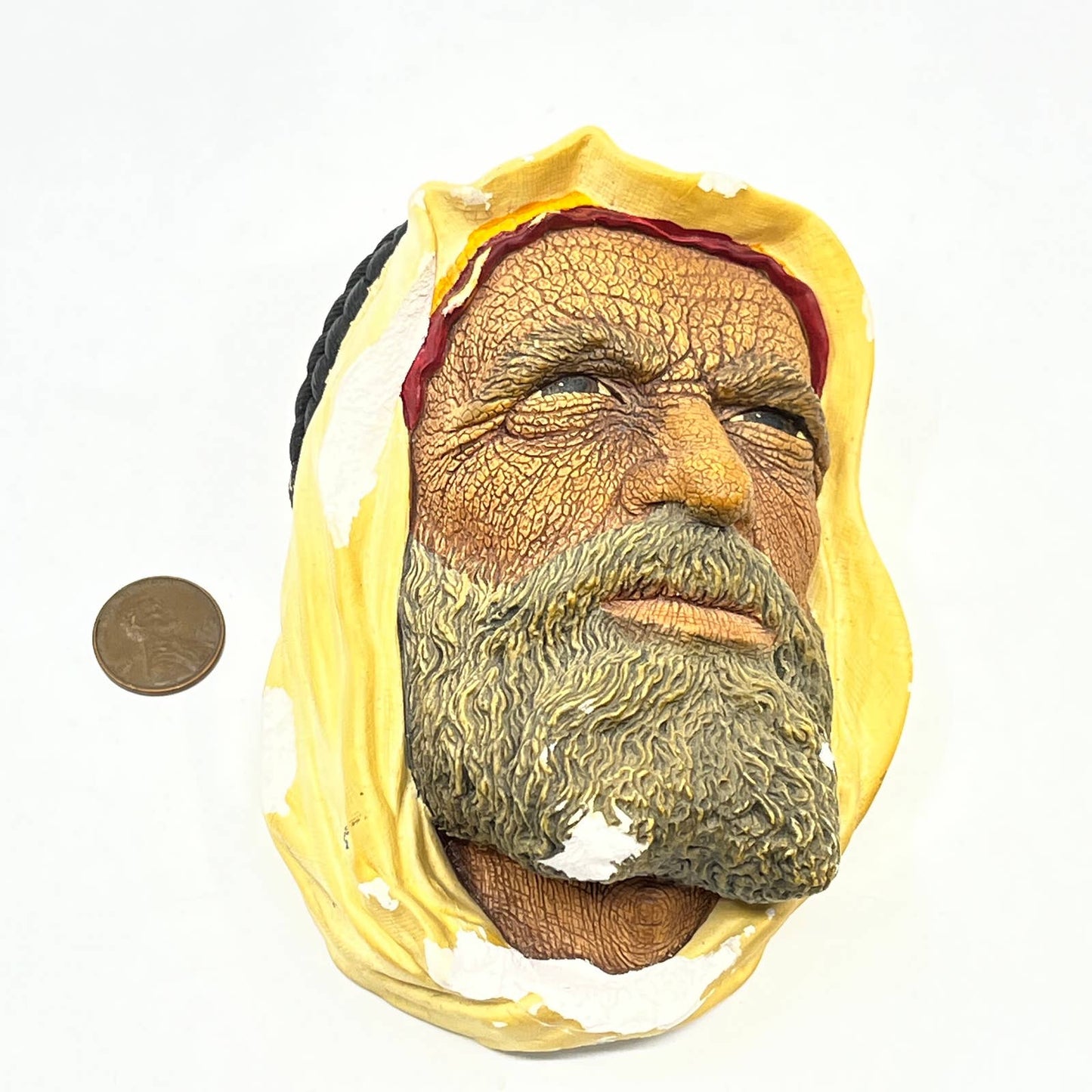 The Syrian - Bosson Chalkware Head Congleton England. Rare Vintage TC8