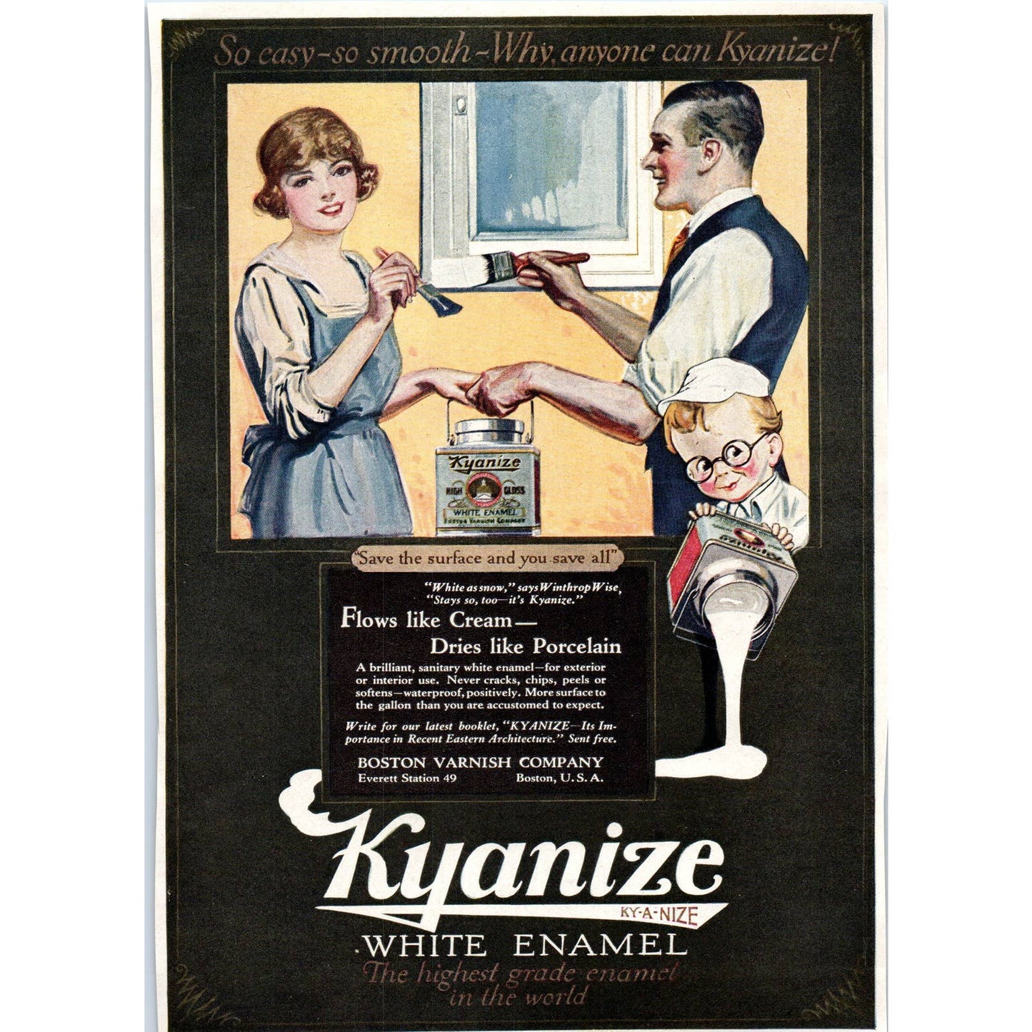 Carter Inx Products Writing Fluid Fountain Pen Ink - 1921 Original Ad TJ7-L