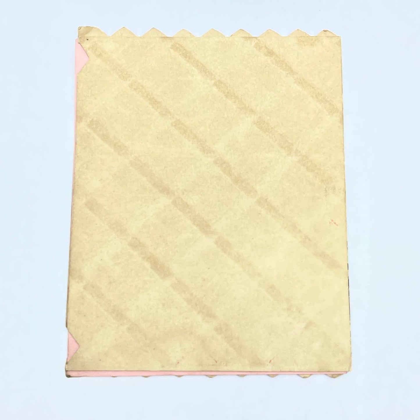 1920s Greeting Card Victorian Woman Bonnet Hearts To My Sweetheart Poem AC3