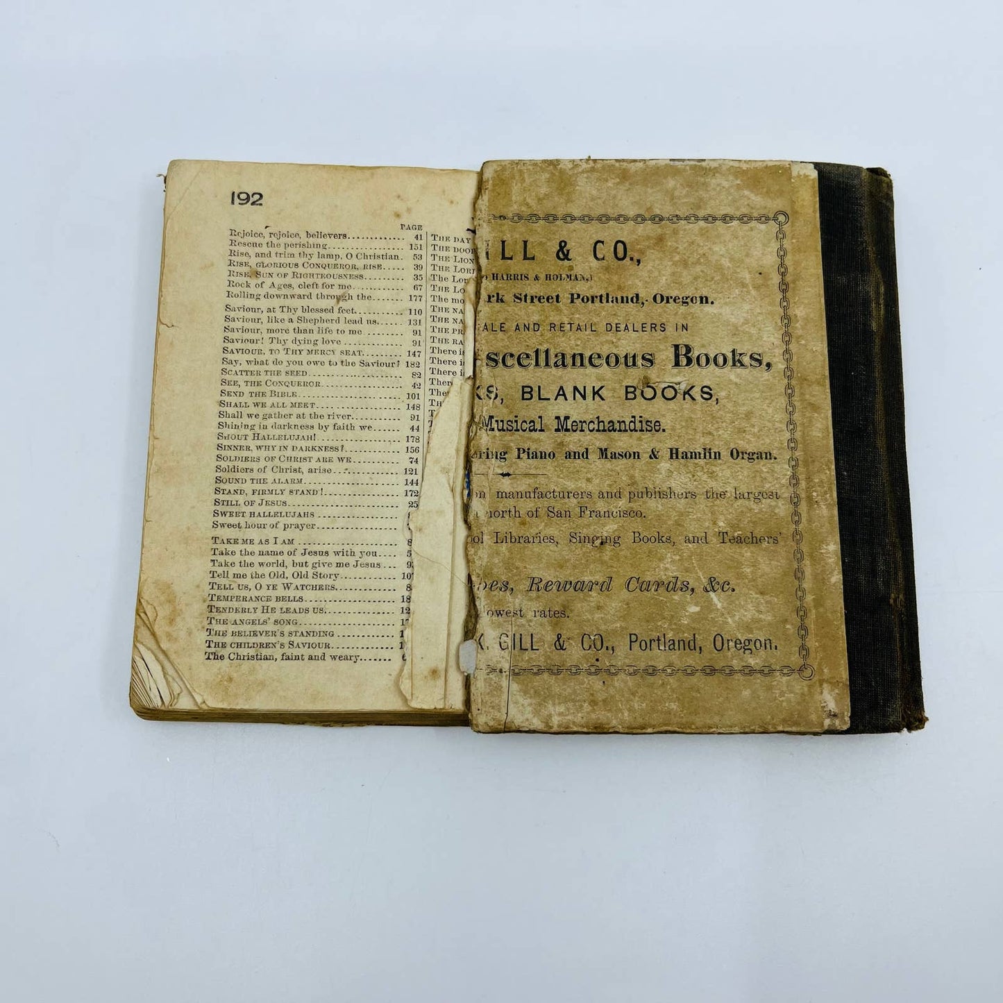 1880 GOOD AS GOLD Sunday School Hymnal Biglow & Main Randolph St. Chicago TD7