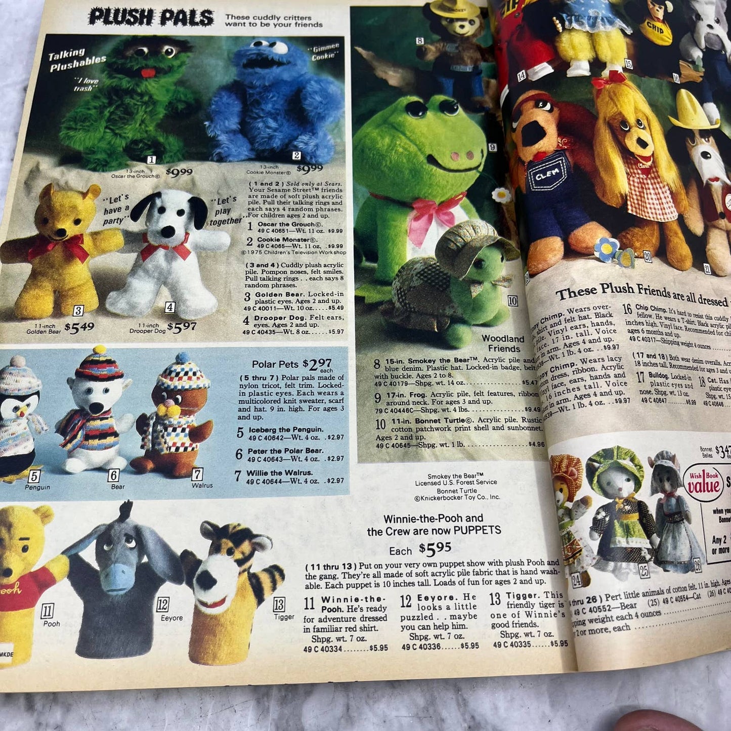 1975 Sears Wish Book Christmas Catalog Pooh Barbie GI Joe Batman Star Trek S3