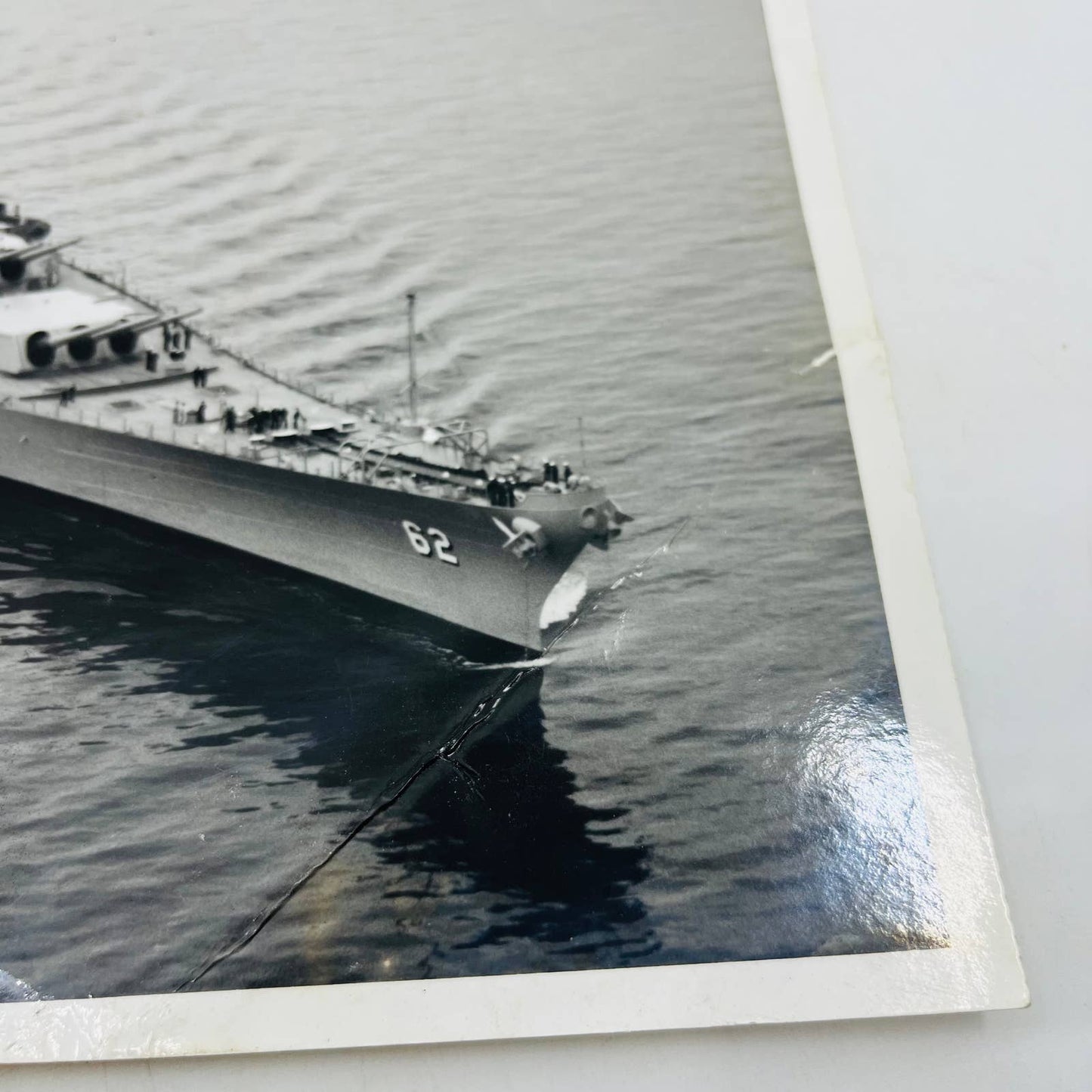 Vintage US Navy USS New Jersey Battleship BB-62 Official Navy Photograph 8x10 C9