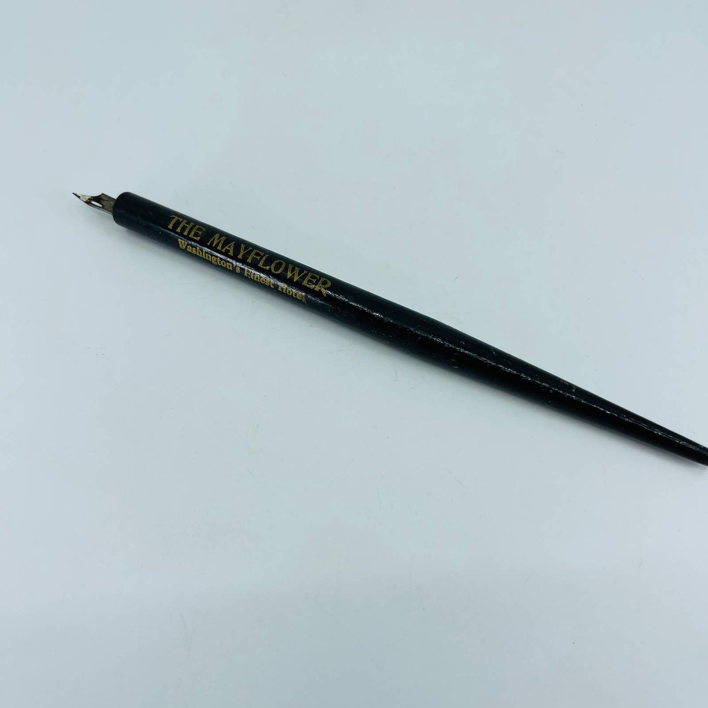 c1880 Dip Fountain Advertising Pen Wood The Mayflower Hotel Washington DC FP1