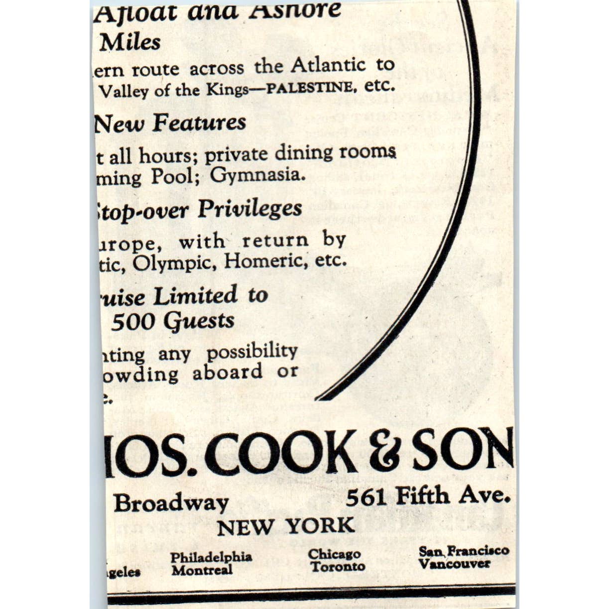 c1920 Harper's Magazine Ad - Canadian Pacific Mediterranean Cruise EA3-4