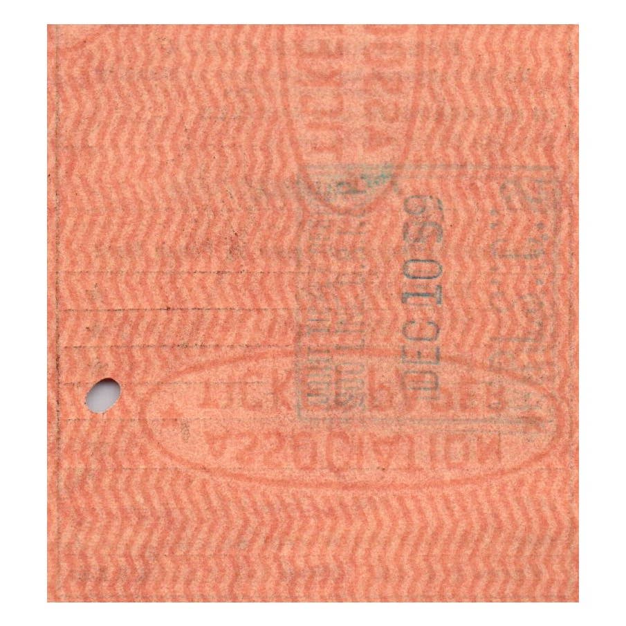 1959 Rock Island Railroad Rocket Fleet Ticket Jacket w/ Stubs SE4