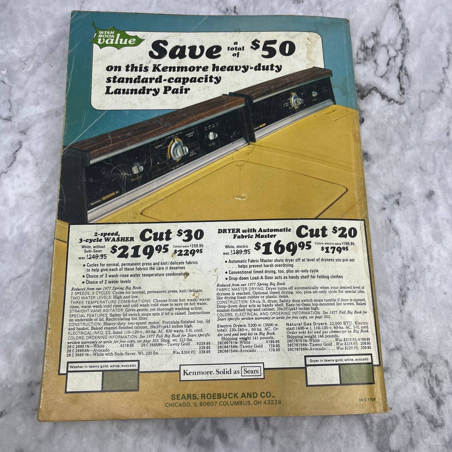 Sears 1977 Wish Book Catalog Star Wars Barbie Atari Lionel Toys Clothing S4